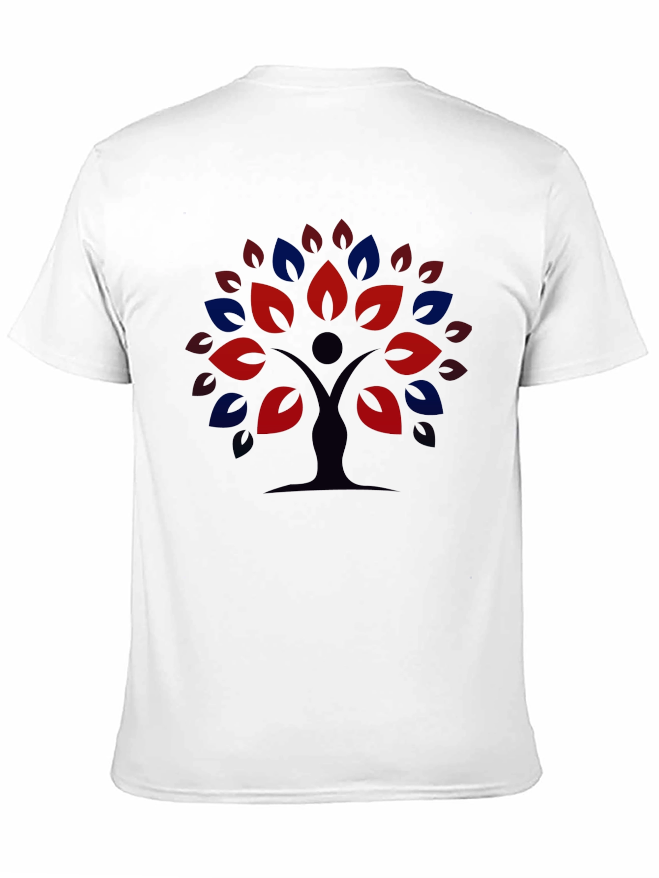 Black Nature Tree Graphic Tee - Black Unisex T-Shirt view 11