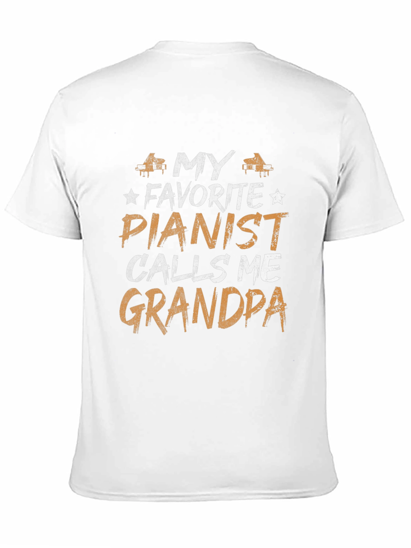 Black My Favorite Pianist Calls Me Grandpa T-Shirt view 11