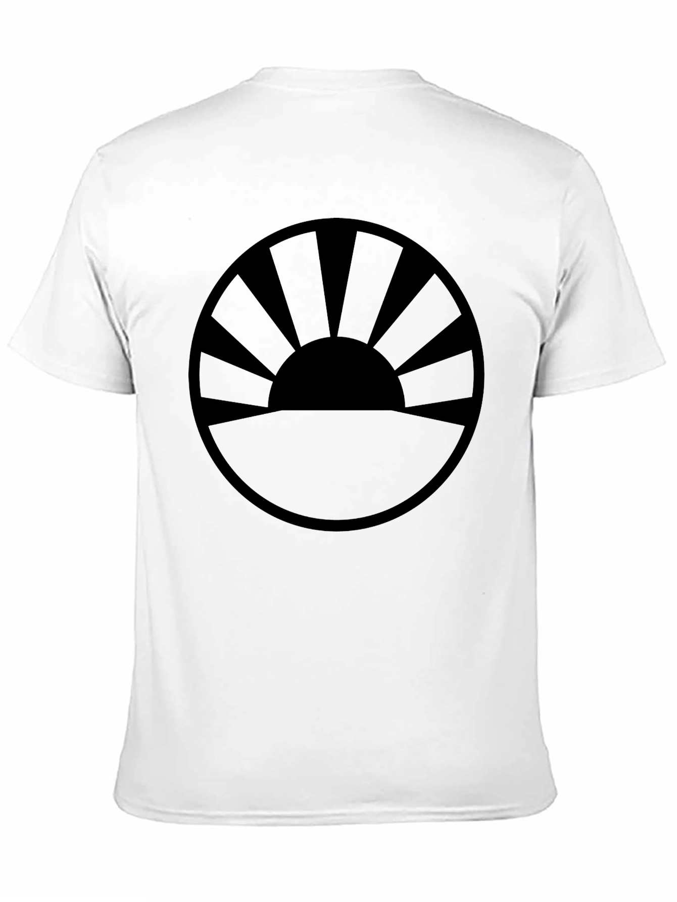 Black Sunrise Graphic Tee - Black Cotton Blend view 11