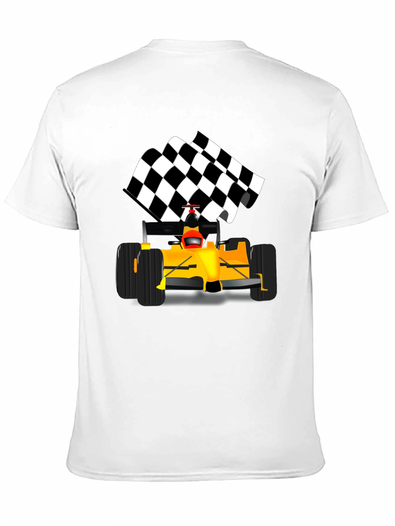 Black Formula Race Car T-Shirt view 11