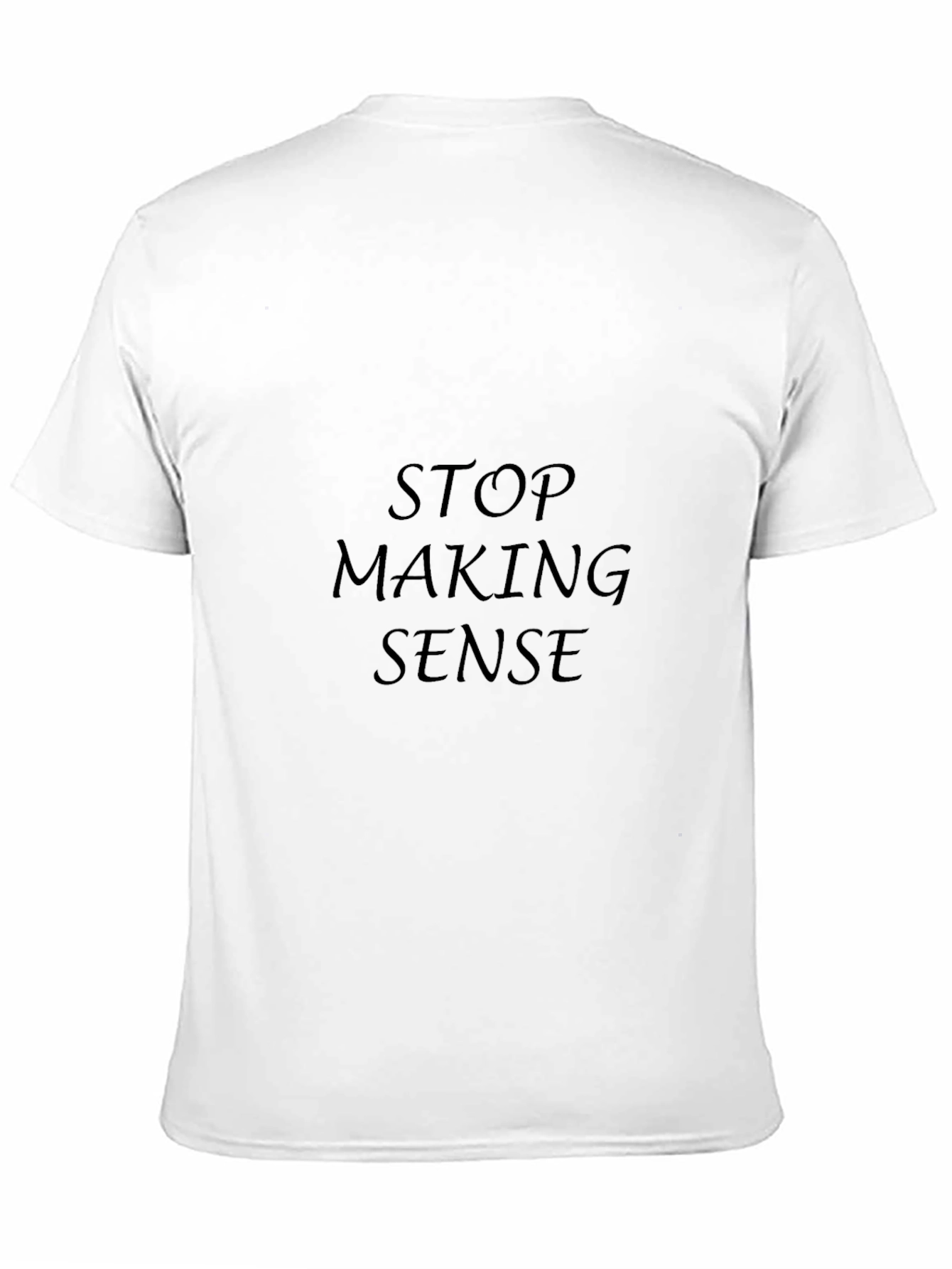 Black Stop Making Sense Graphic T-Shirt - Black view 11
