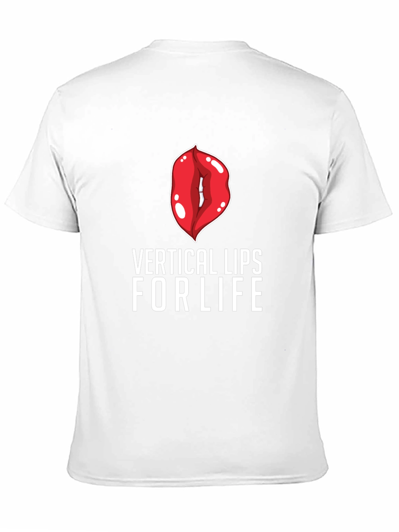 Black Vertical Lips For Life Graphic Tee view 11