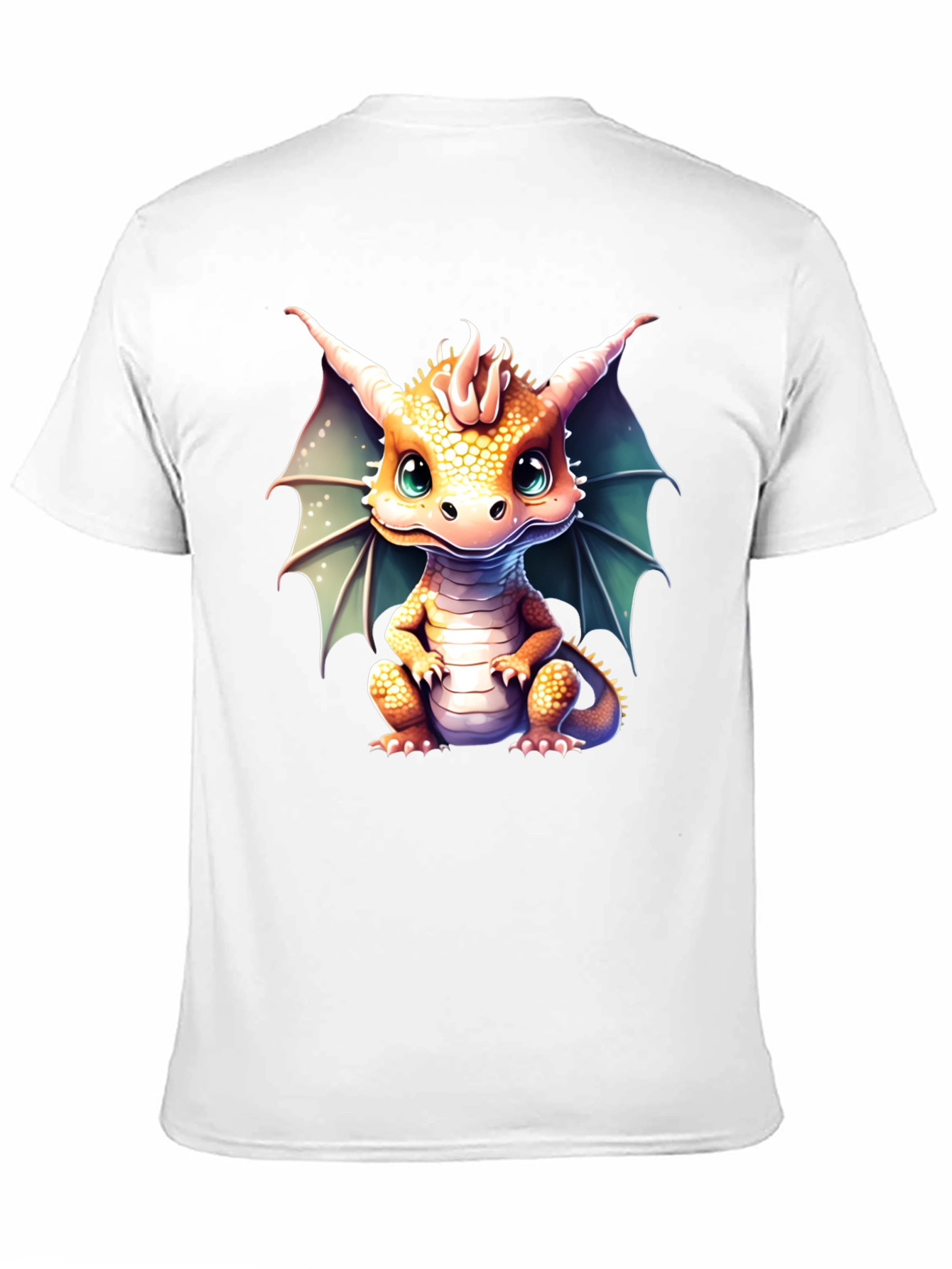 Black Cute Dragon Graphic Tee view 11