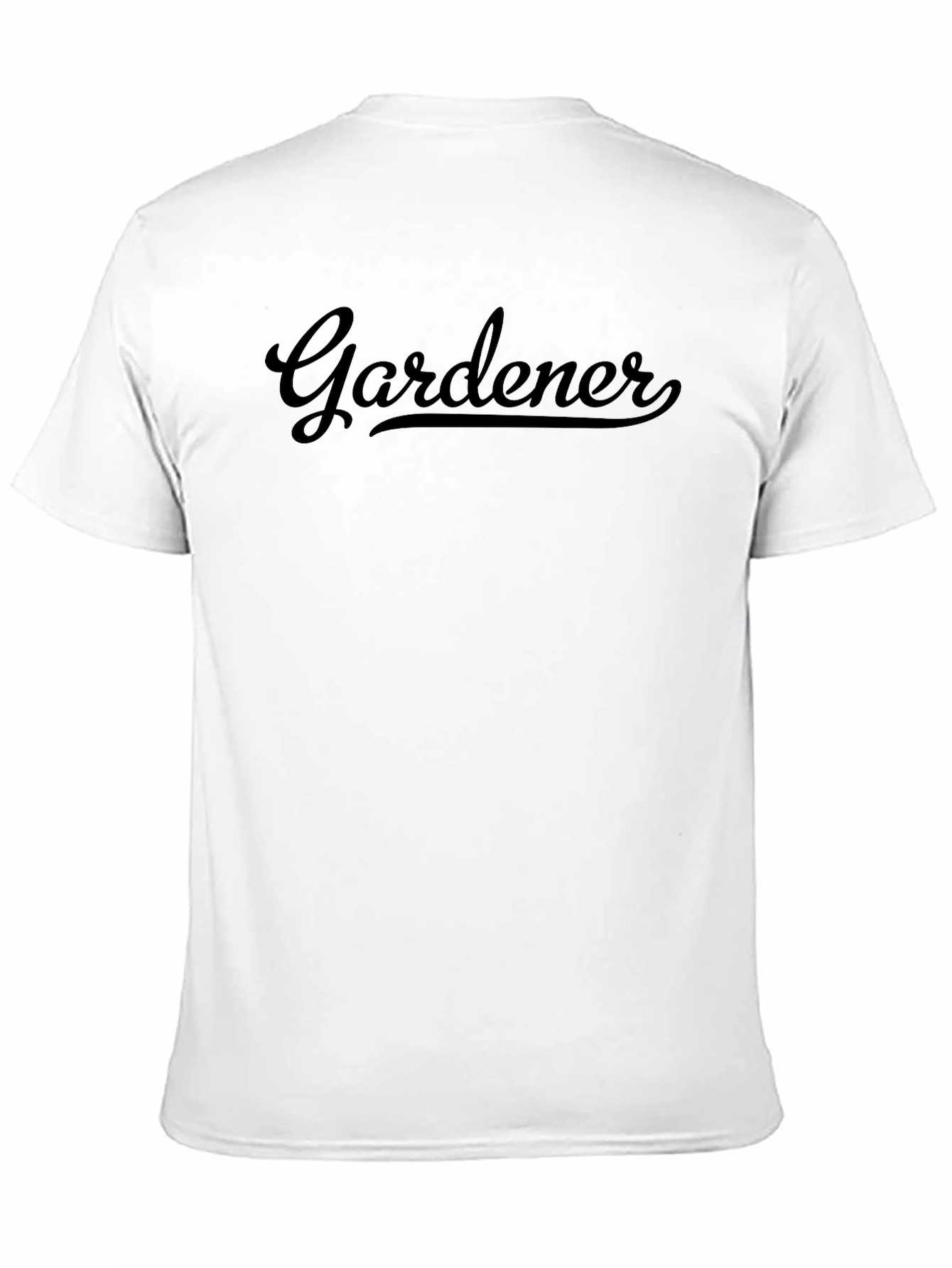 Black Gardener T-Shirt - Soft Cotton Crew Neck Tee view 11