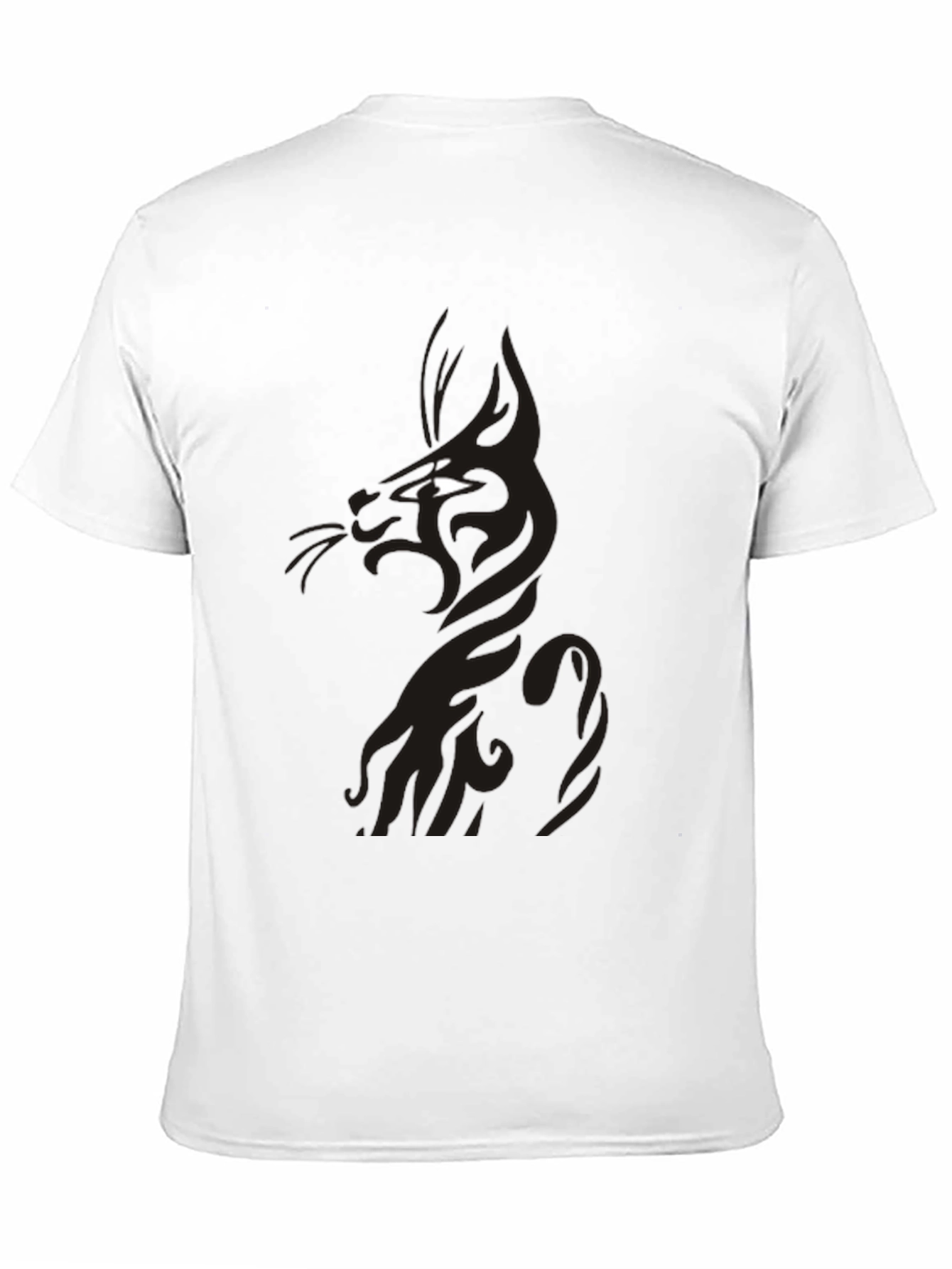 Black Cool Cat Graphic Tee - Black view 11