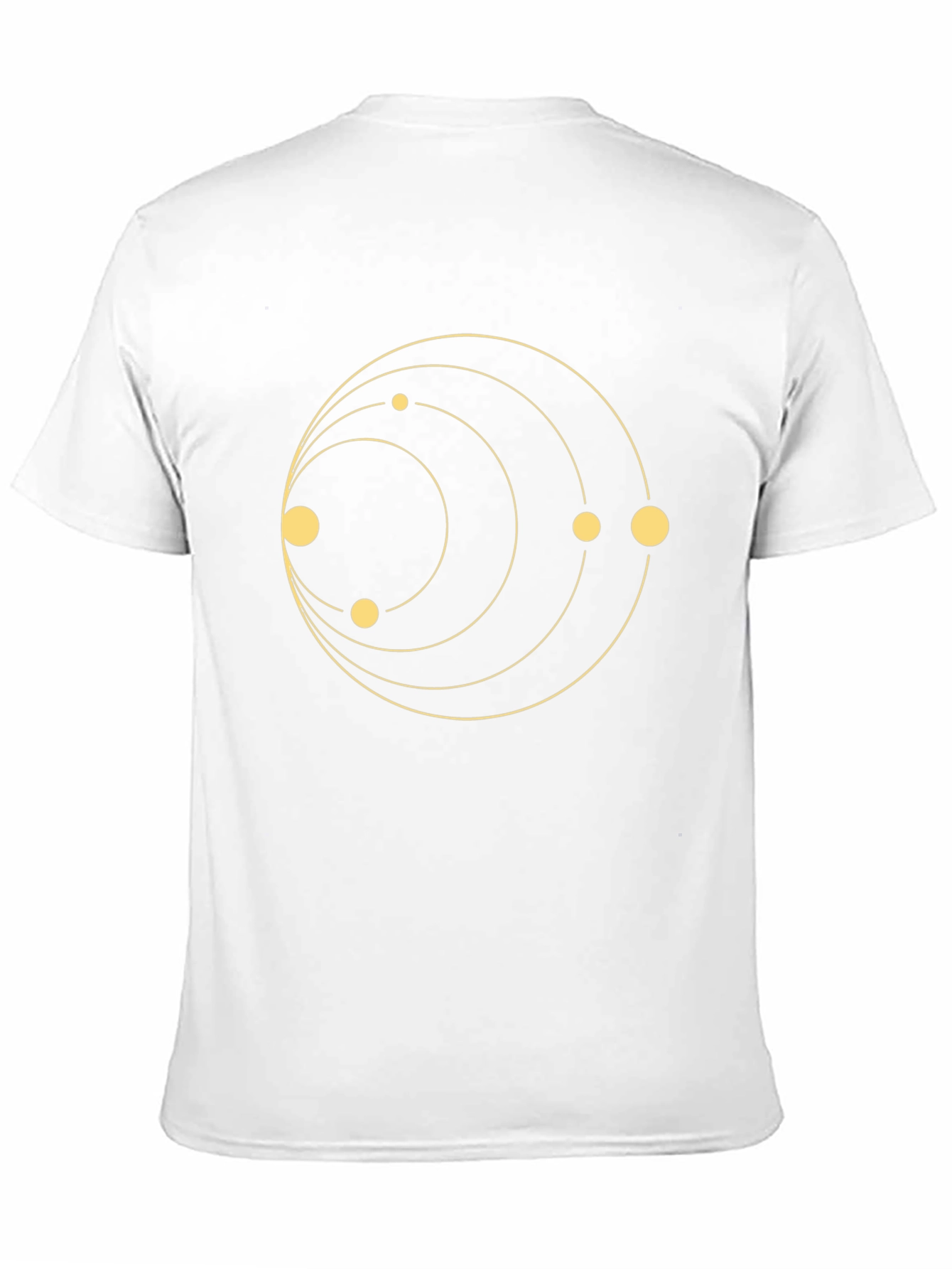 Black Planetary Orbit Graphic T-Shirt - Black view 11