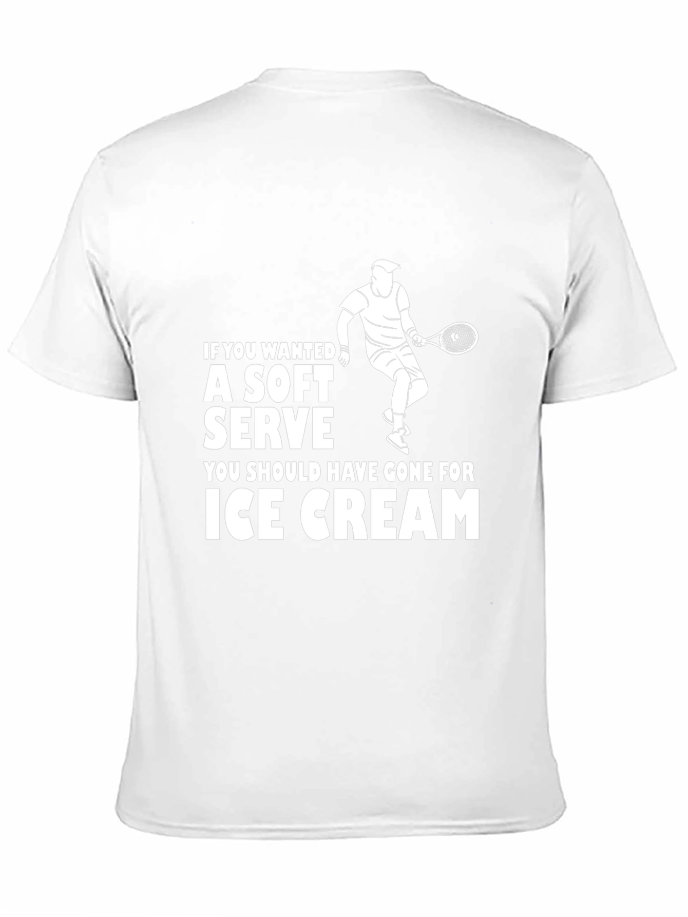 Black Soft Serve Tennis T-Shirt - Funny Player Gift view 11