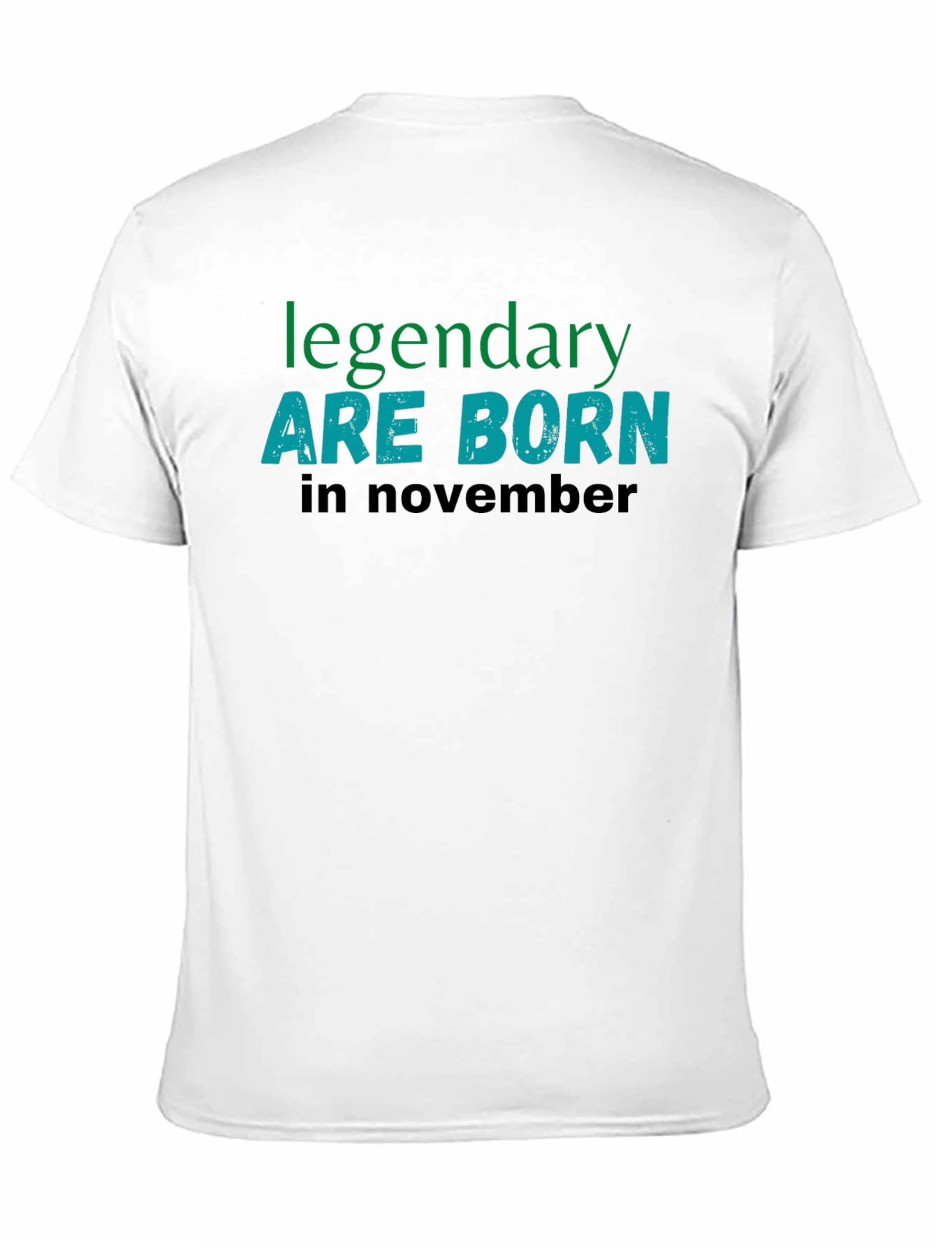 Black Legendary November Birthday T-Shirt view 11
