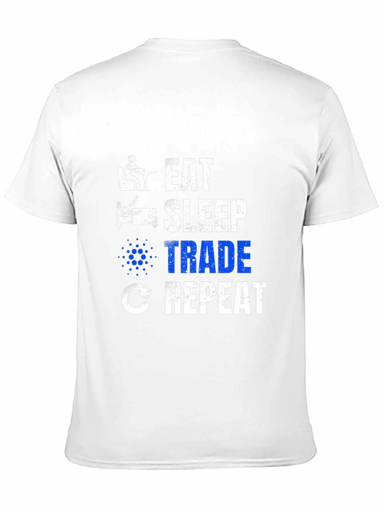 Black Eat Sleep Trade Repeat Crypto T-Shirt view 11