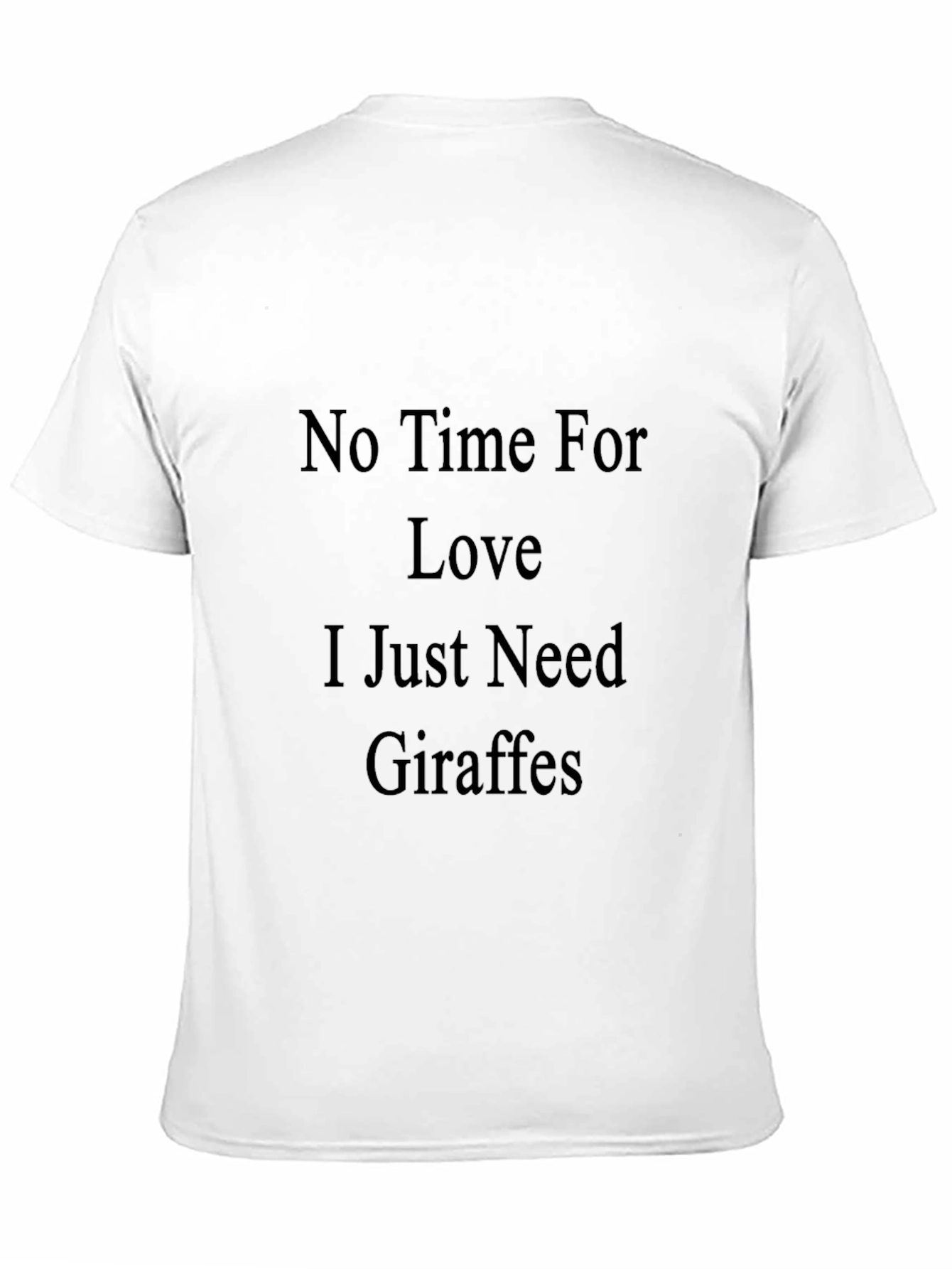 Black Giraffe Lover's T-Shirt - No Time For Love view 11
