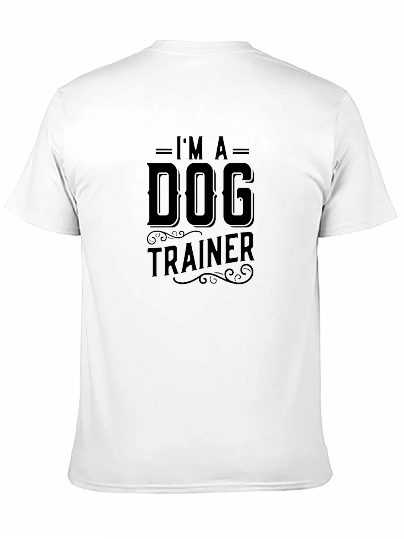 Black Dog Trainer Graphic T-Shirt - Black Cotton Tee view 11