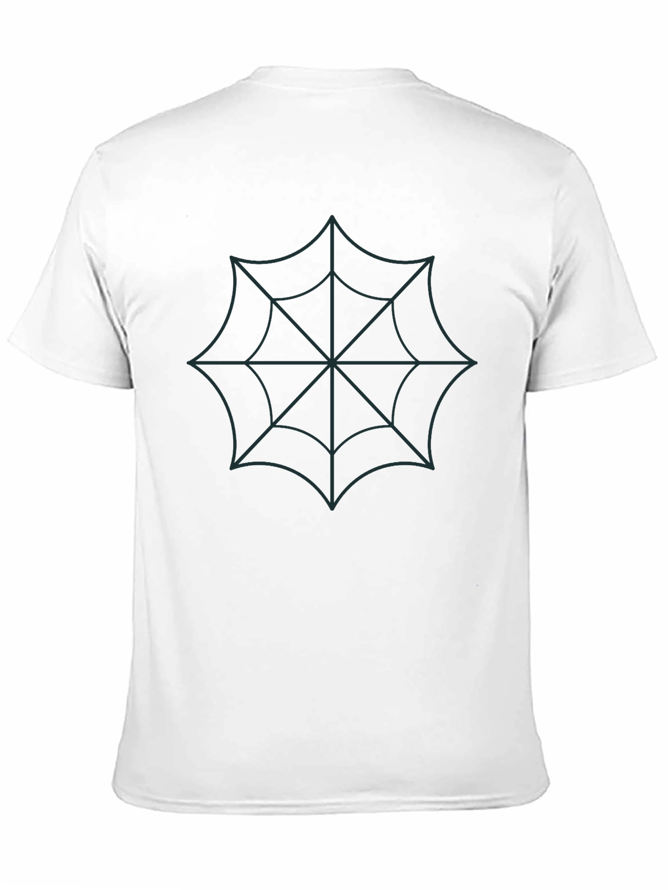 Black Spider Web Graphic Black T-Shirt view 11