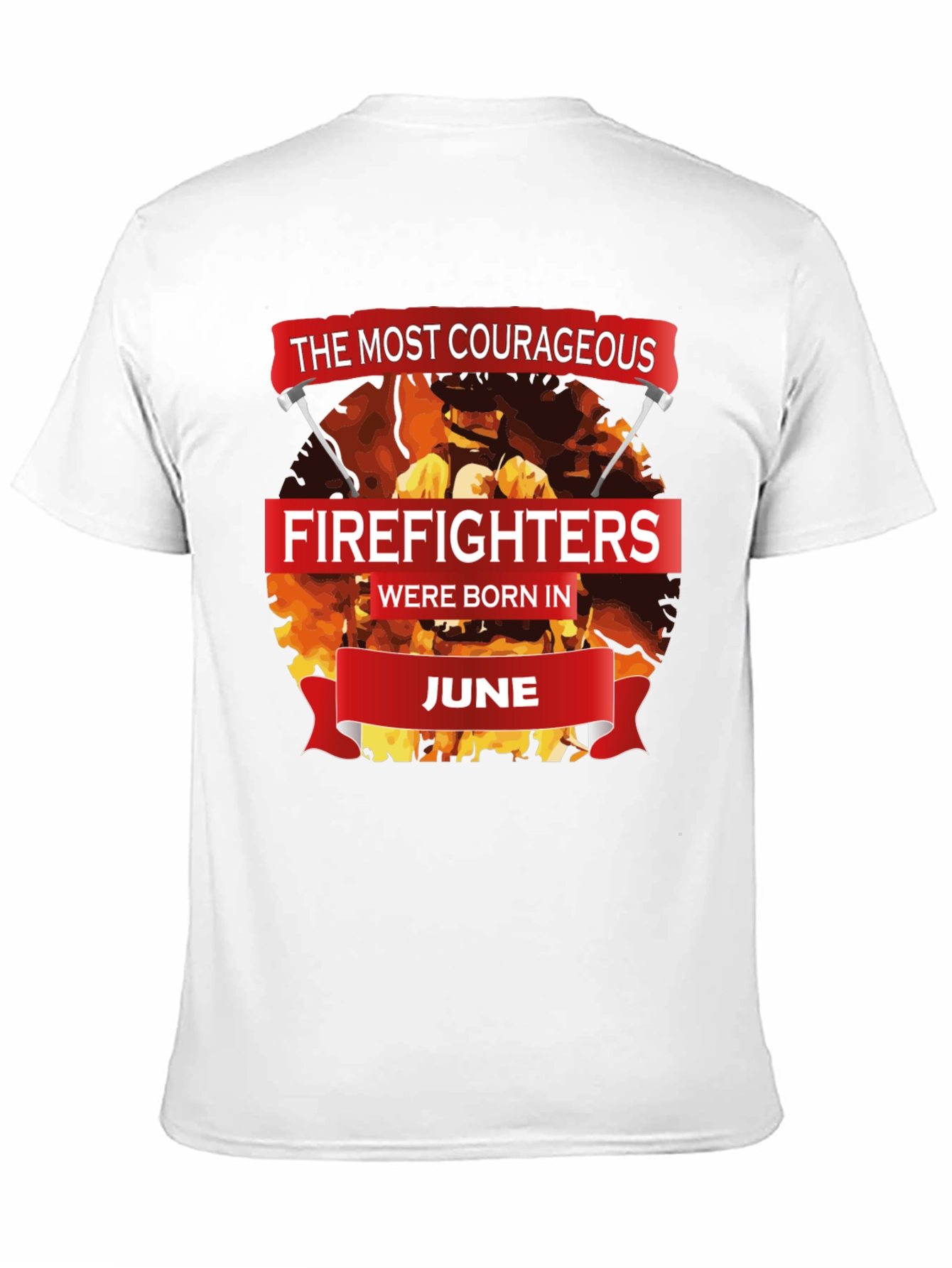 Black Courageous Firefighters Born in June T-Shirt view 11