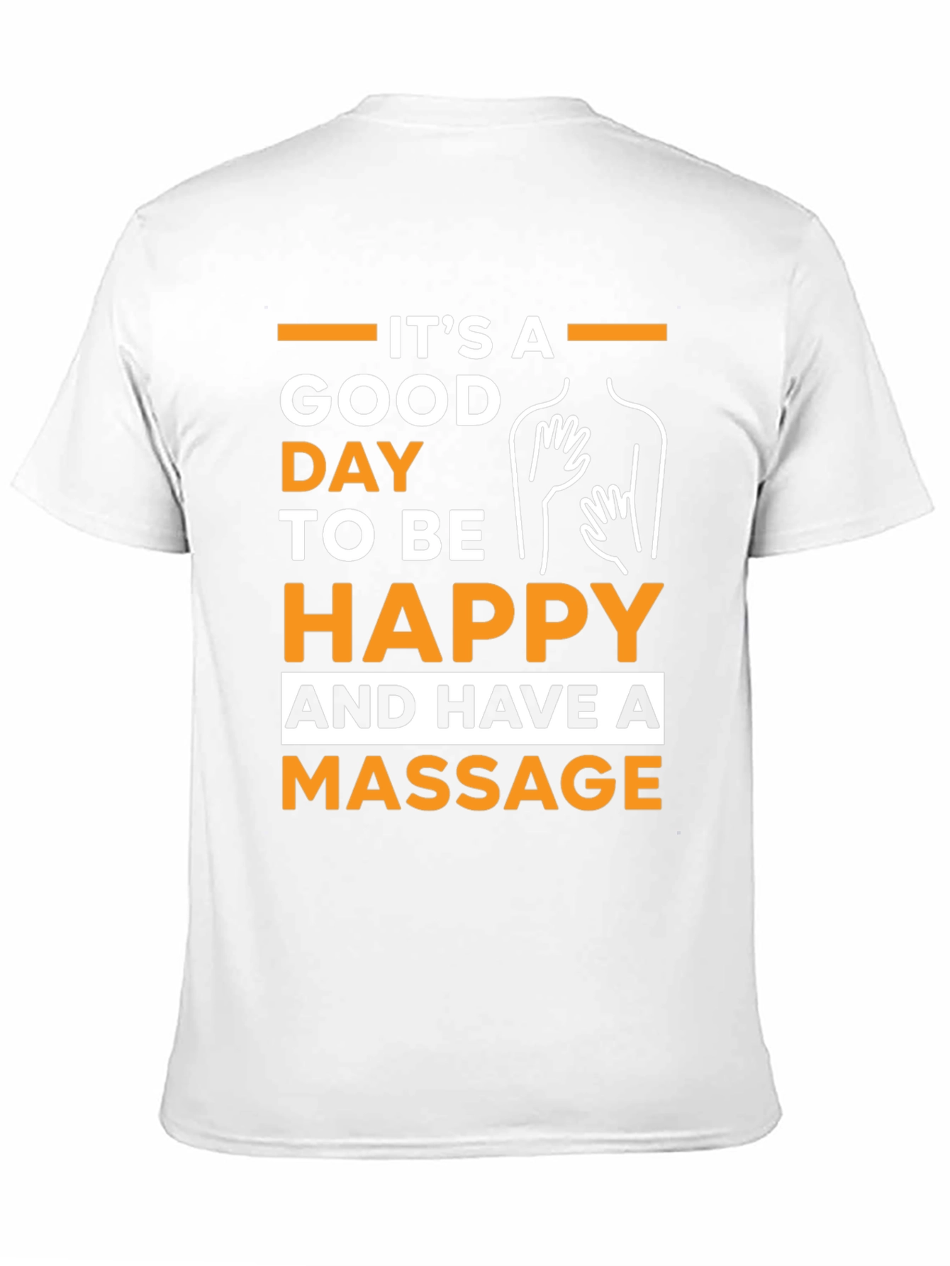 Black Good Day for Massage Graphic Tee - Unisex view 11