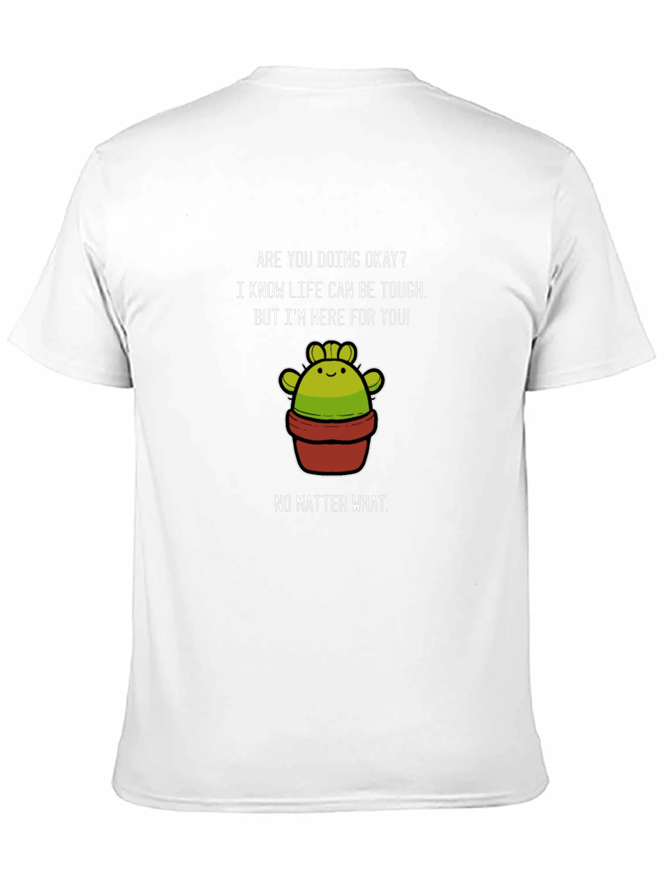 Black Supportive Cactus Graphic T-Shirt - Here For You view 11