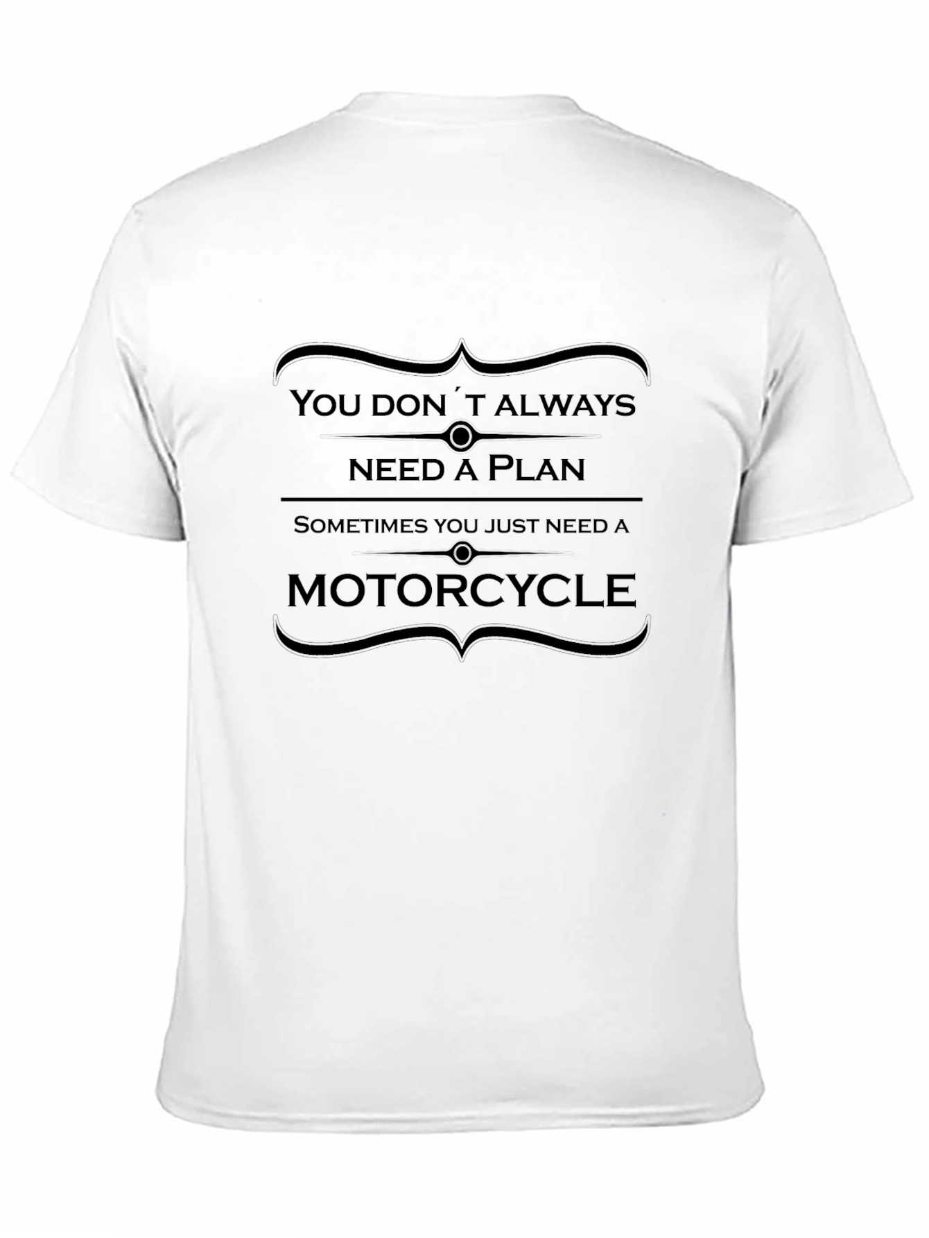Black Motorcycle Plan Graphic Tee - Black view 11