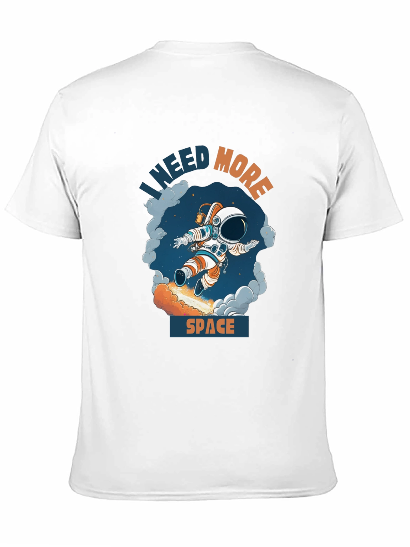 Black I Need More Space T-Shirt - Astronaut Design view 11