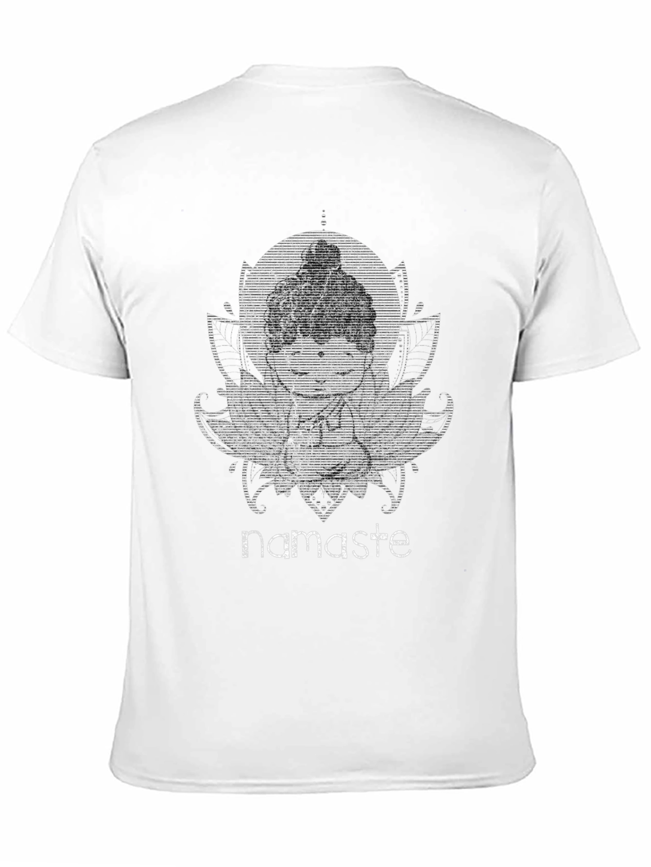 Black Namaste Buddha Graphic T-Shirt view 11