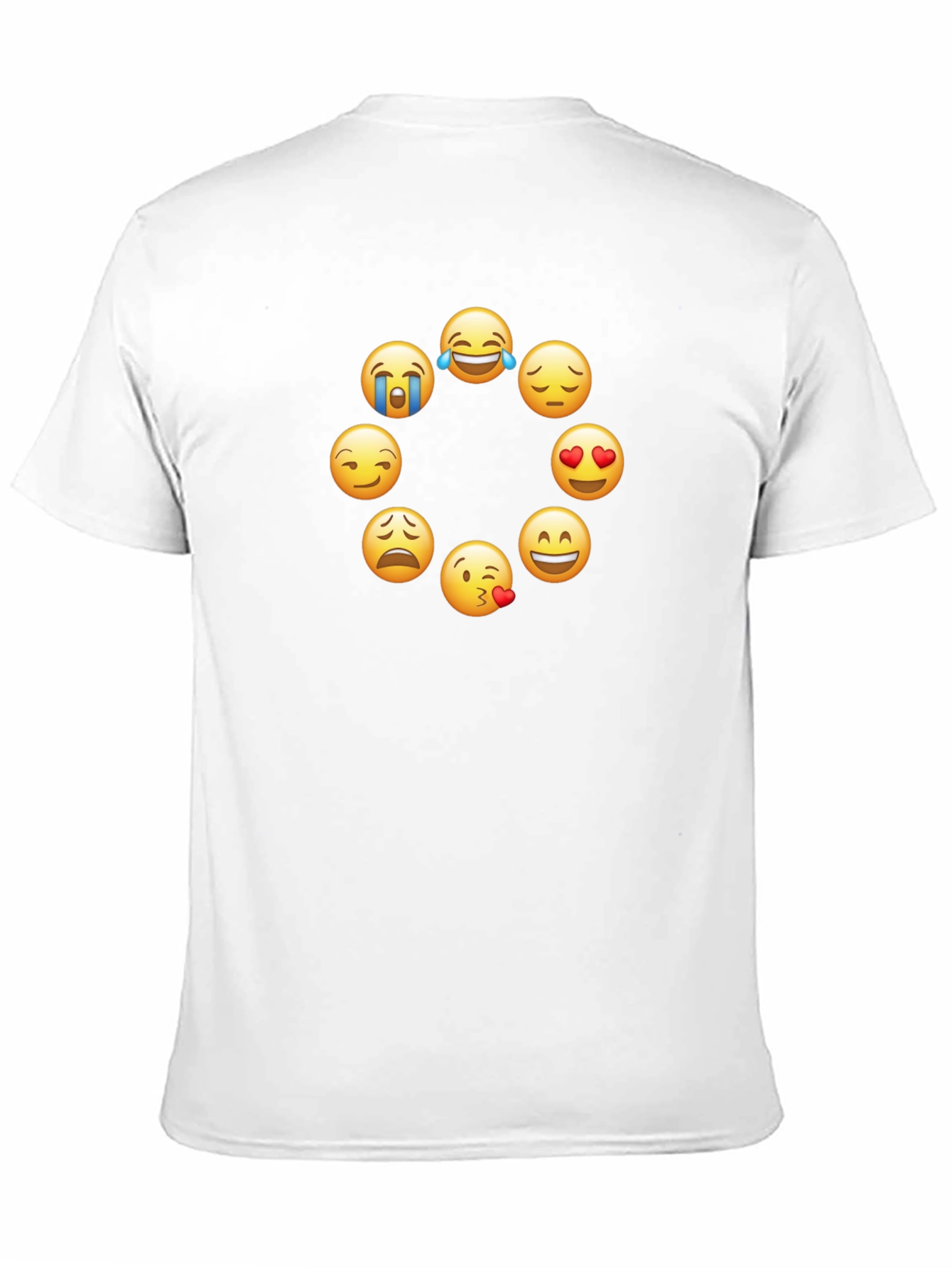 Black Emoji Circle Graphic Tee - Trendy Black T-Shirt view 11