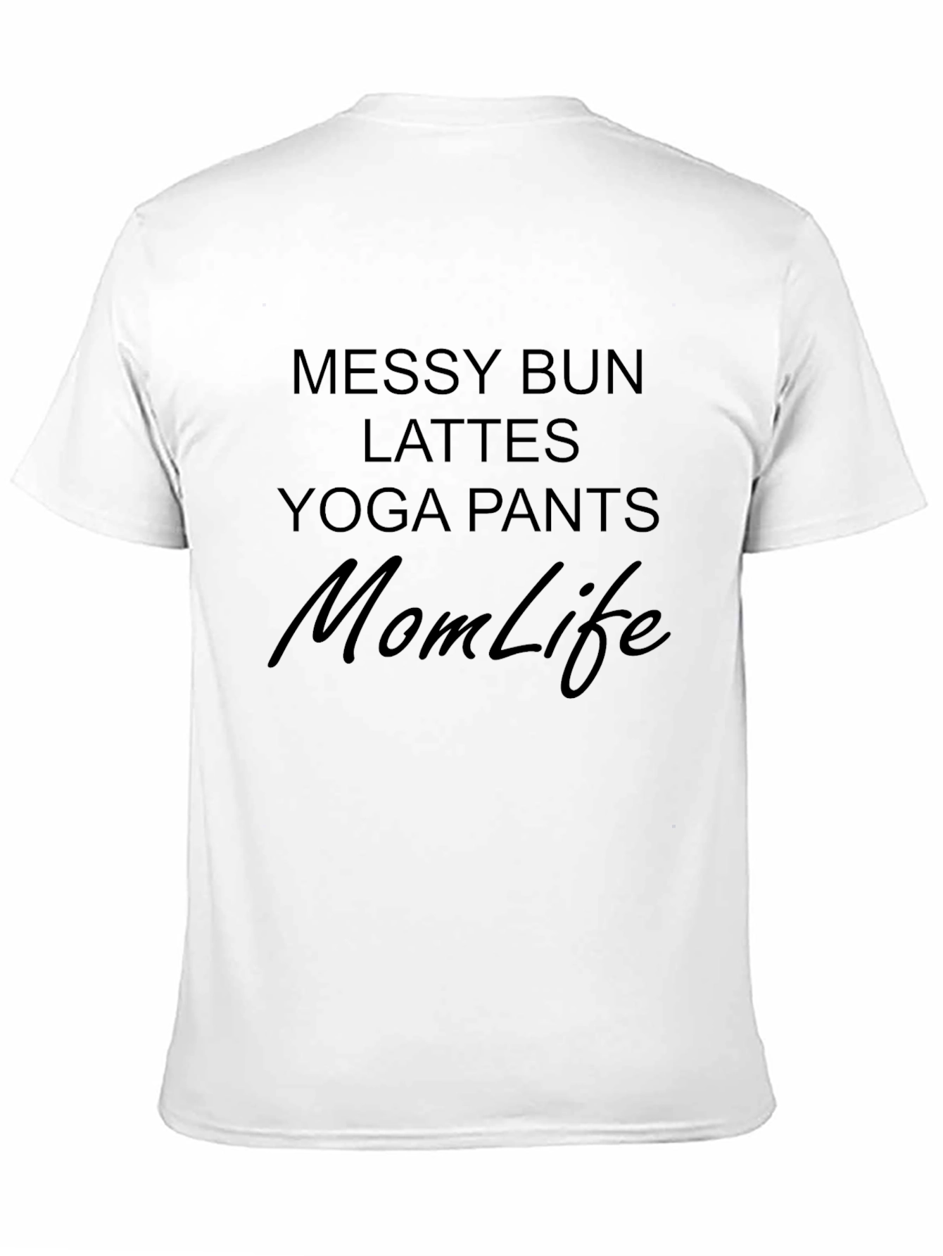 Black Mom Life Messy Bun T-Shirt view 11