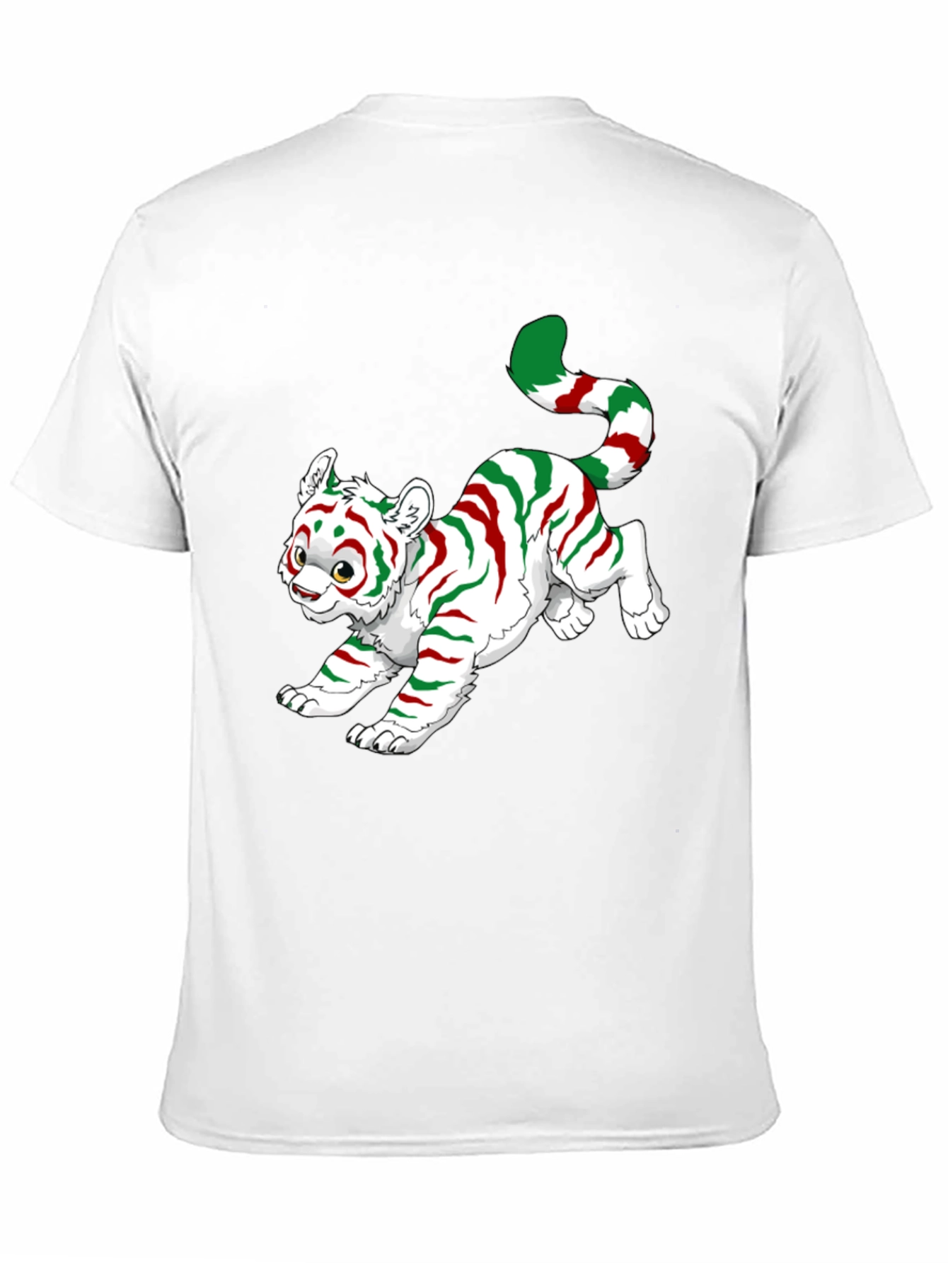 Black Festive Tiger Graphic Tee view 11