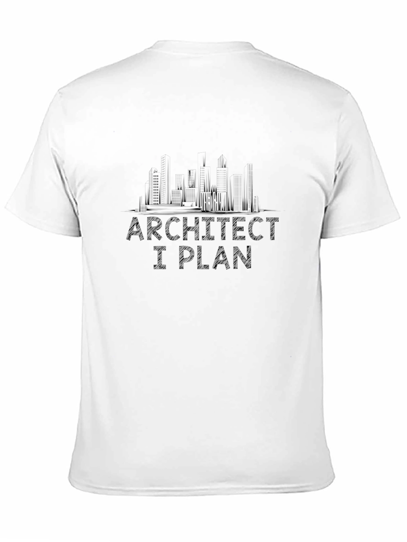 Black Architect I Plan Funny Graphic Tee view 11