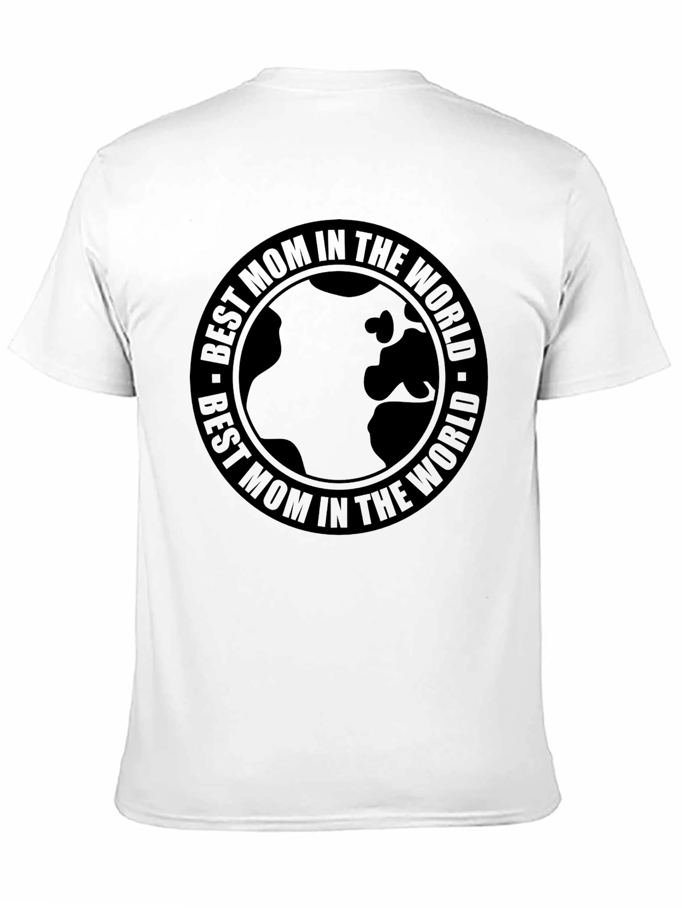 Black Best Mom in the World Black Graphic T-Shirt view 11