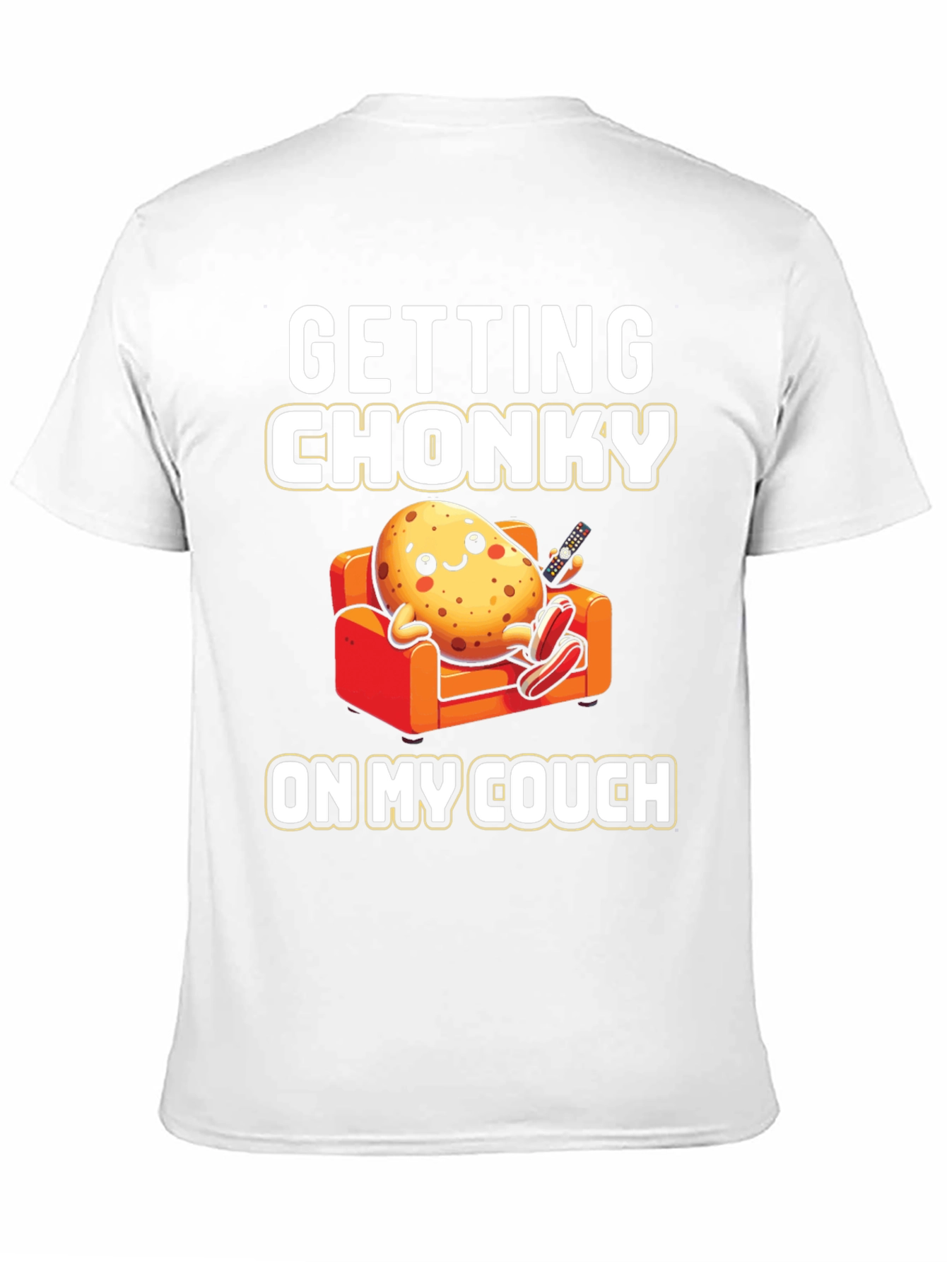 Black Getting Chonky Potato Couch T-Shirt view 11
