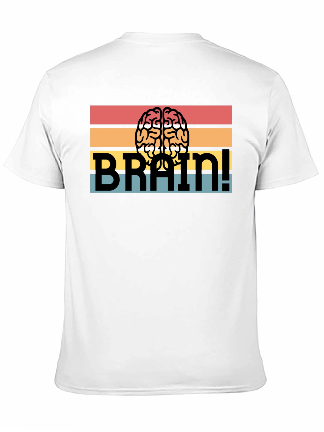 Black Brain! Graphic T-Shirt - Retro Design view 11
