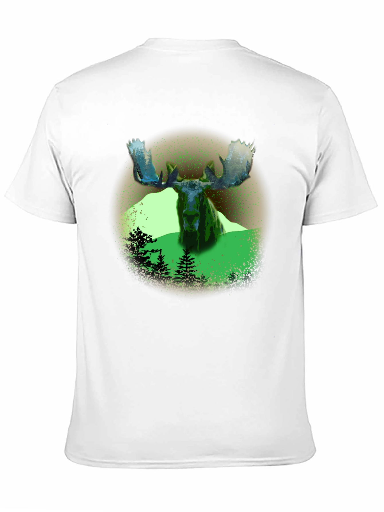 Black Moose Graphic Print Black T-Shirt view 11