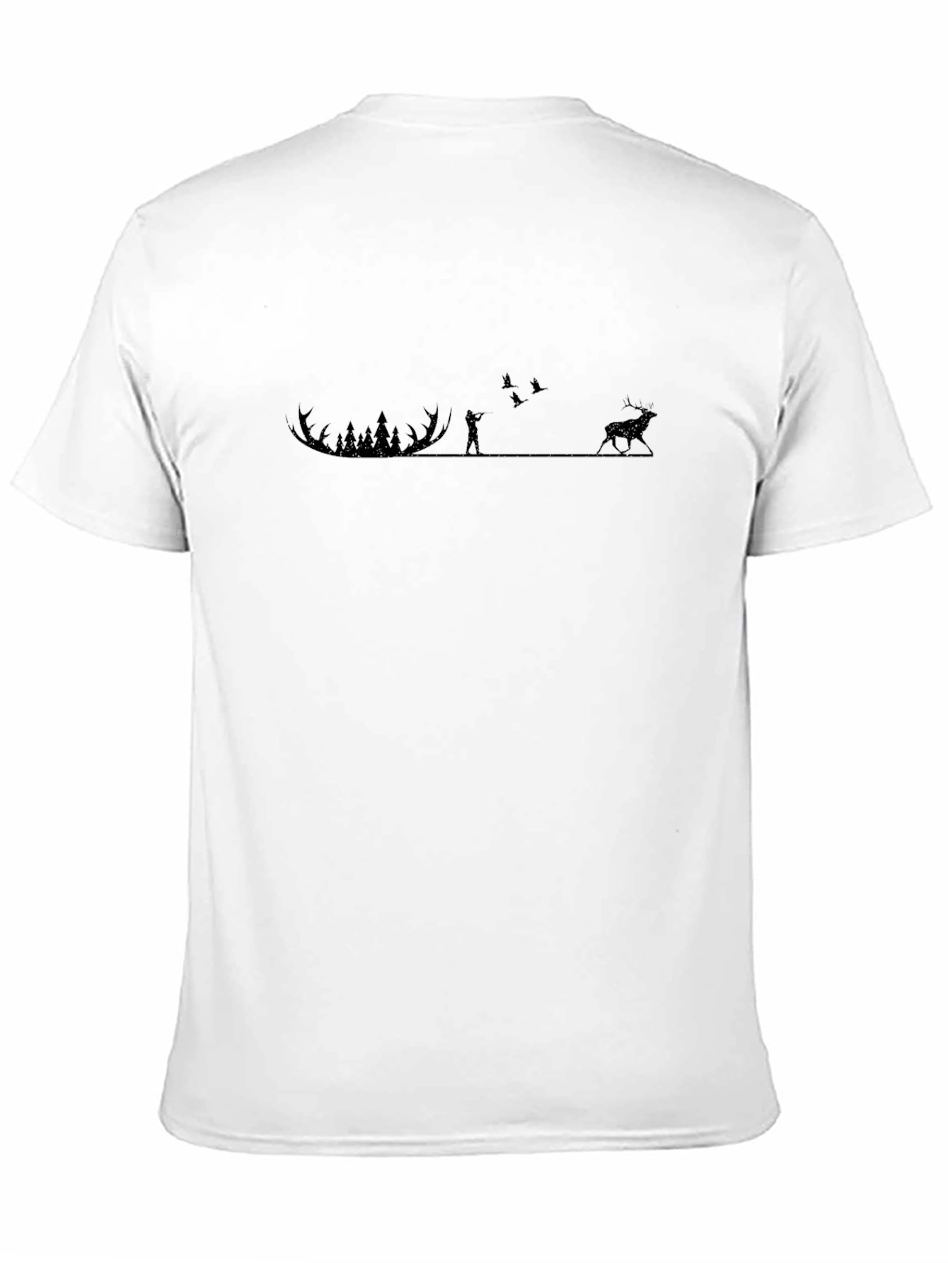 Black Hunting Silhouette Graphic Tee - Black view 11