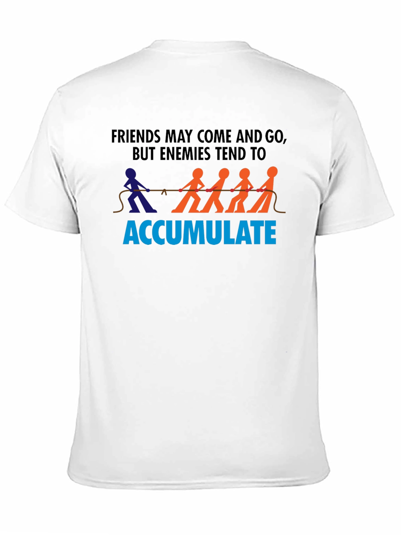 Black Friends and Enemies Graphic Tee view 11