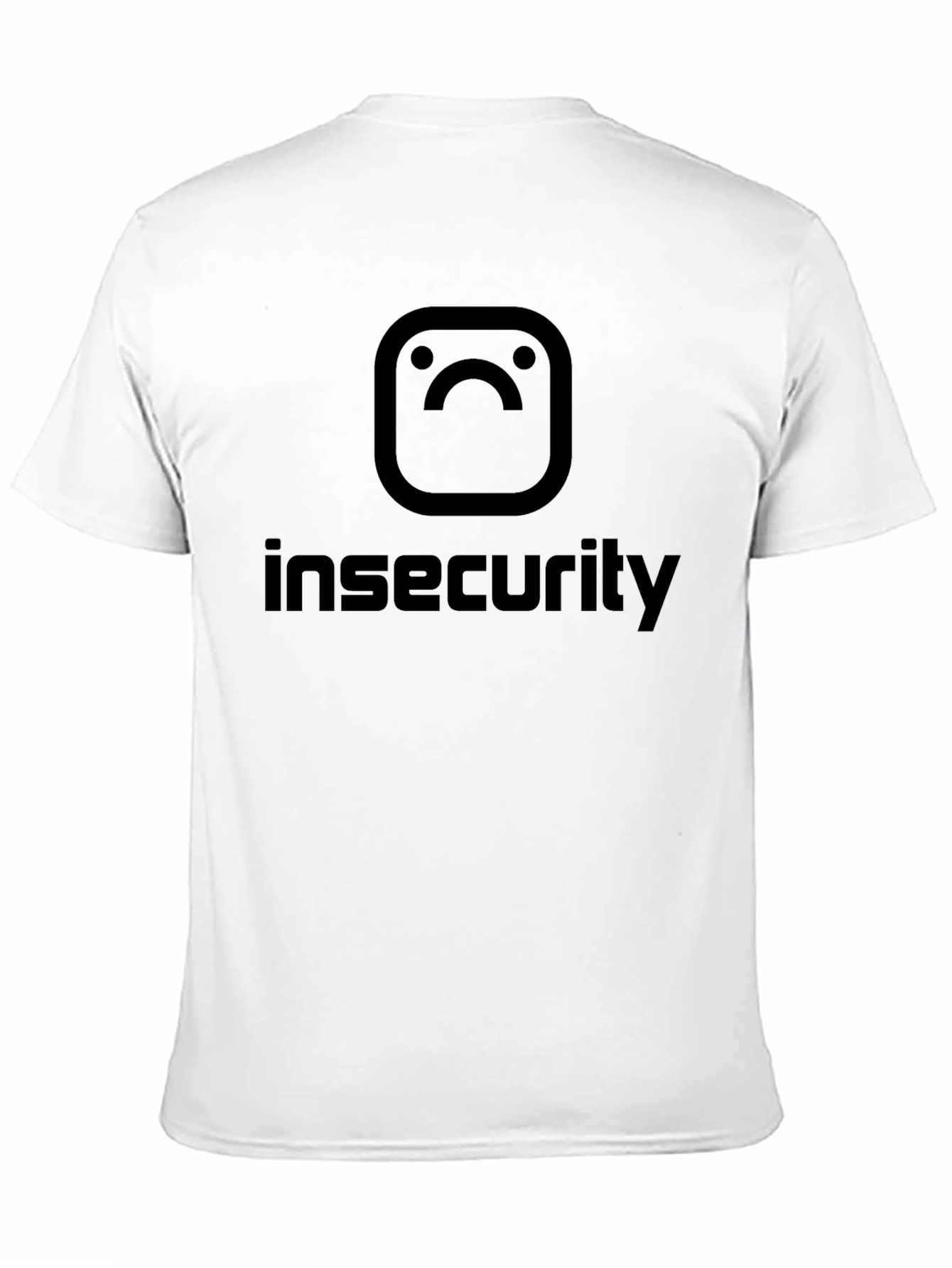 Black Insecurity Instagram-Inspired Graphic T-Shirt view 11