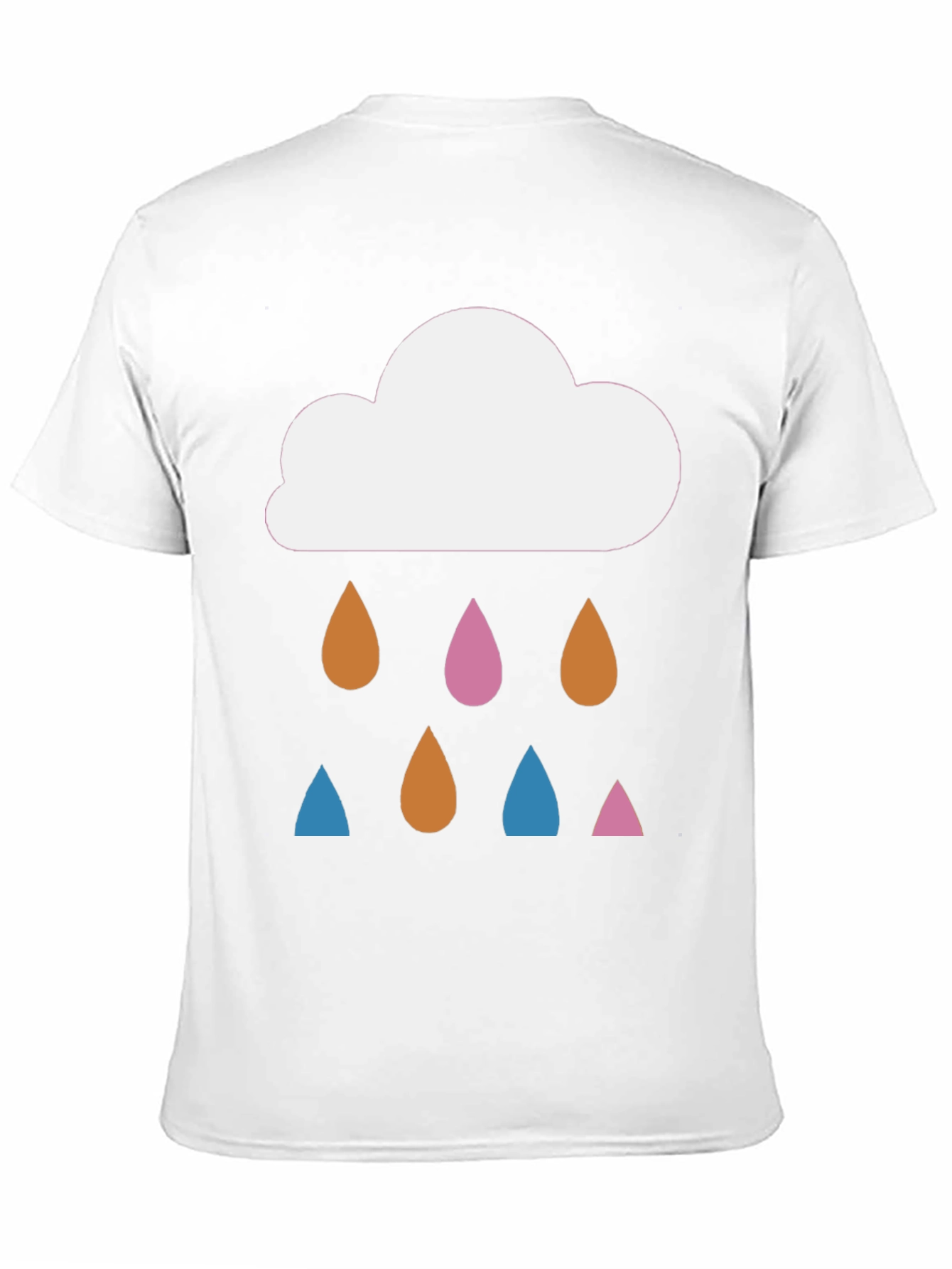 Black Cloud Raindrop T-Shirt: Stylish Graphic Tee view 11