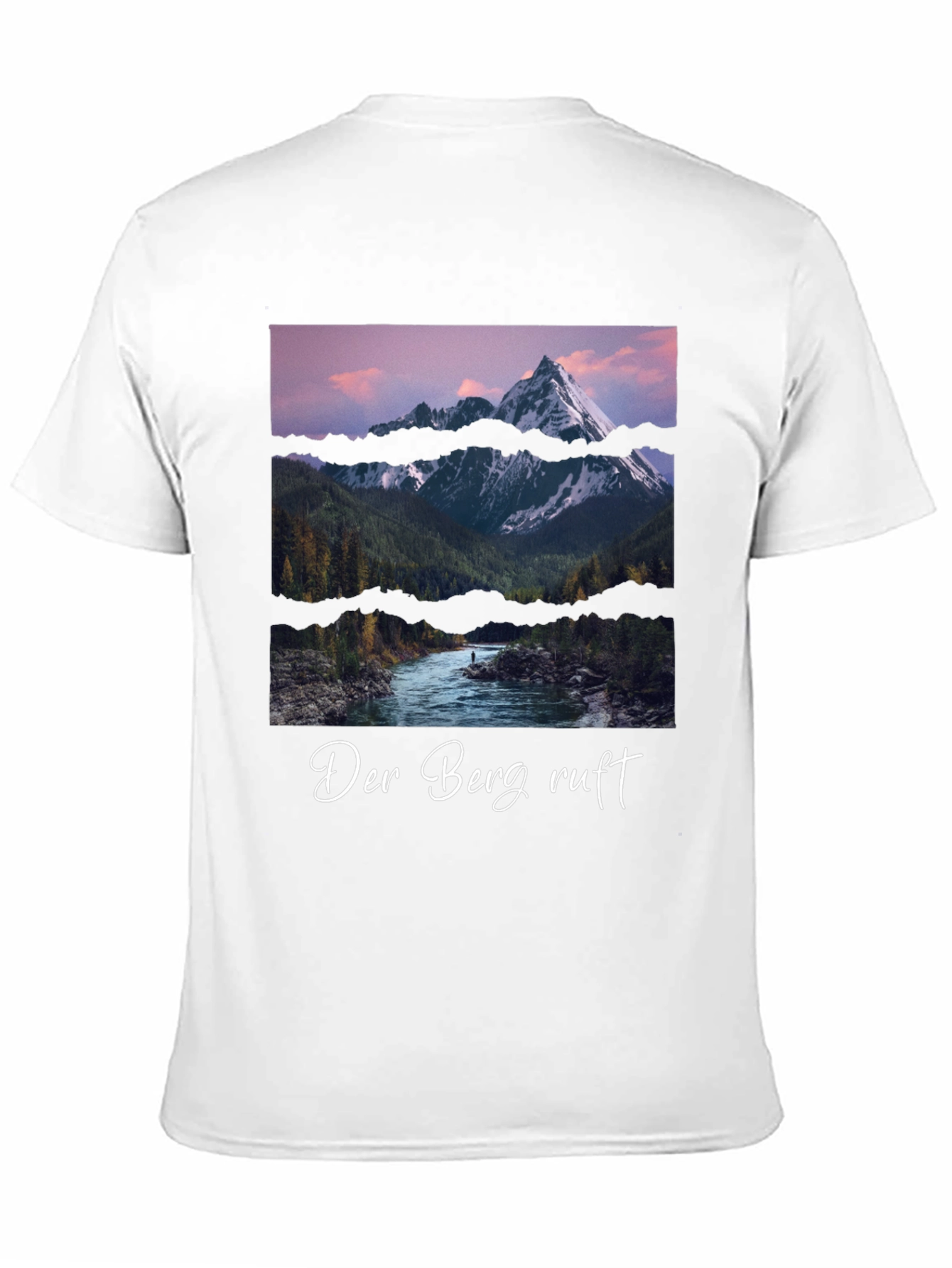 Black Mountain Scene Graphic Tee - Der Berg Ruft Black T-Shirt view 11