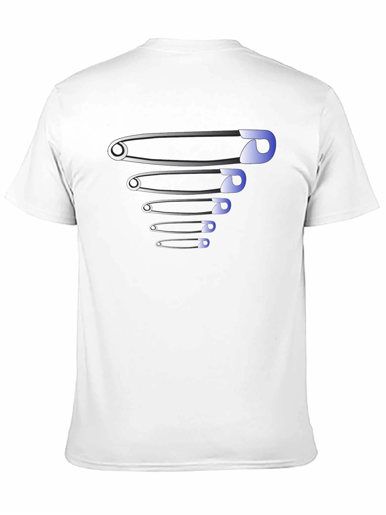 Black Safety Pins Graphic Tee - Stylish Design view 11