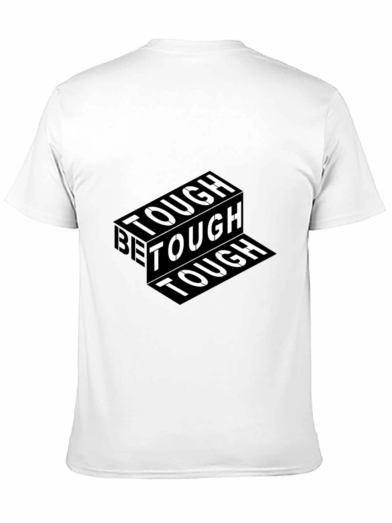 Black Be Tough Graphic Print Black T-Shirt view 11