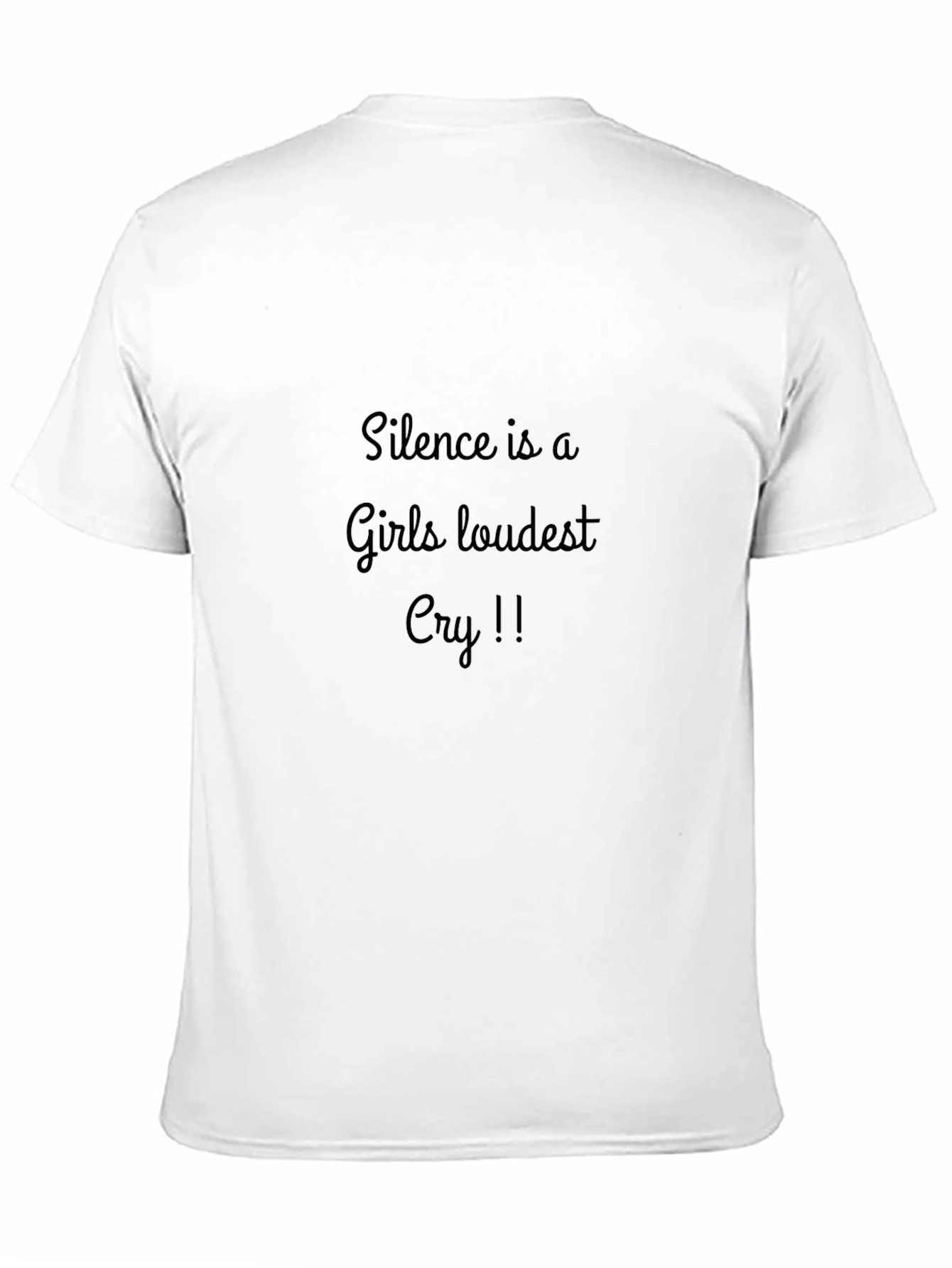 Black Silence is a Girl's Loudest Cry Black T-Shirt view 11