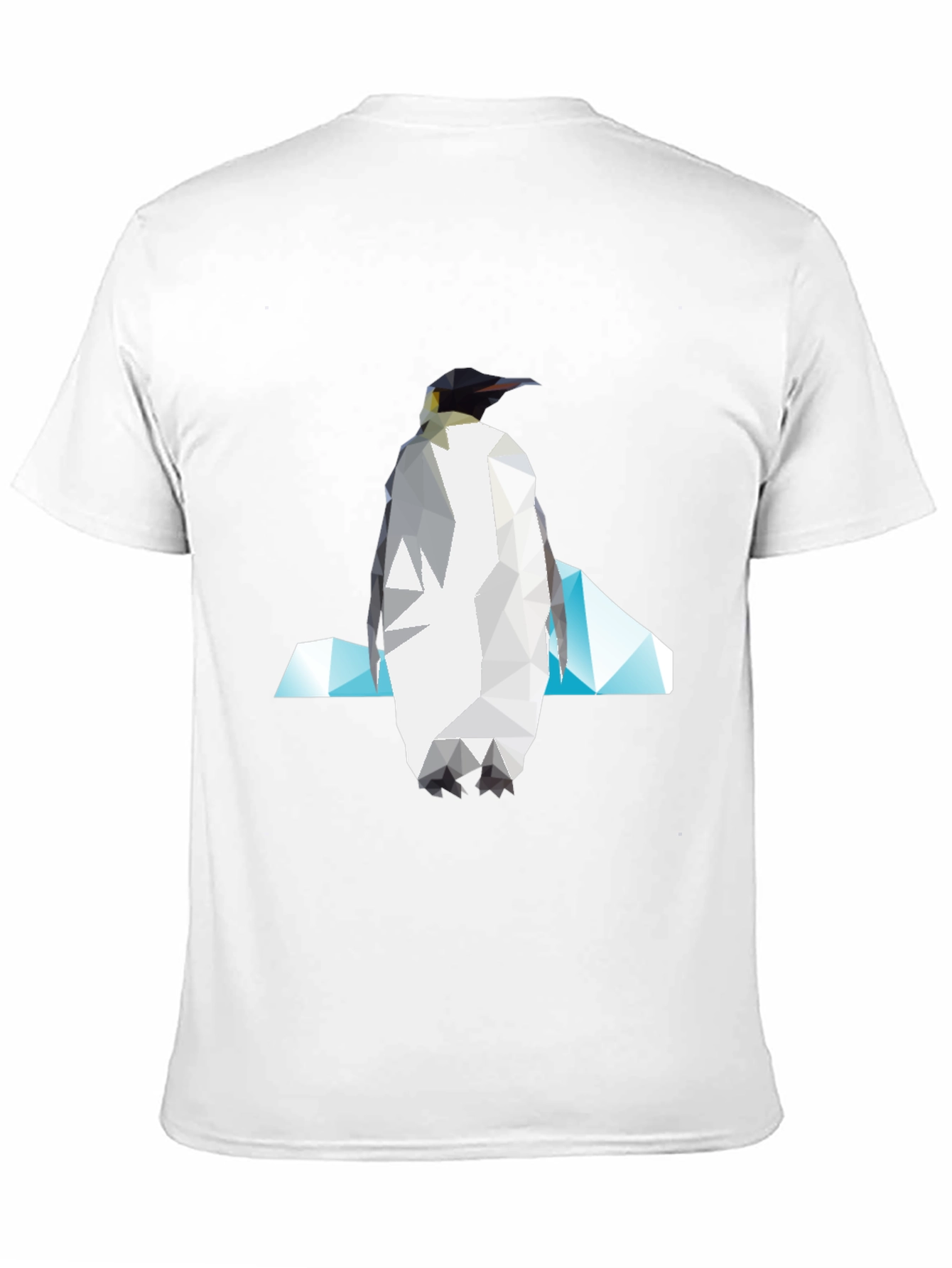Black Geometric Penguin Graphic Tee view 11