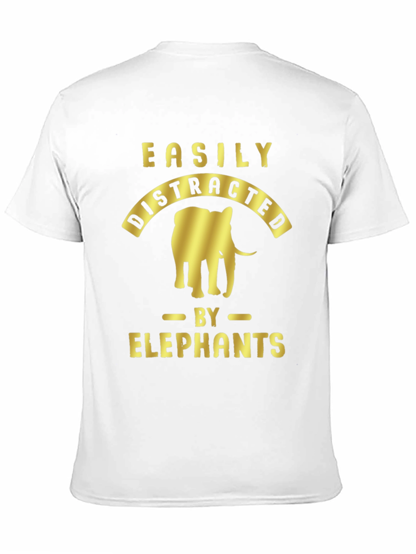 Black Easily Distracted By Elephants Graphic Tee view 11