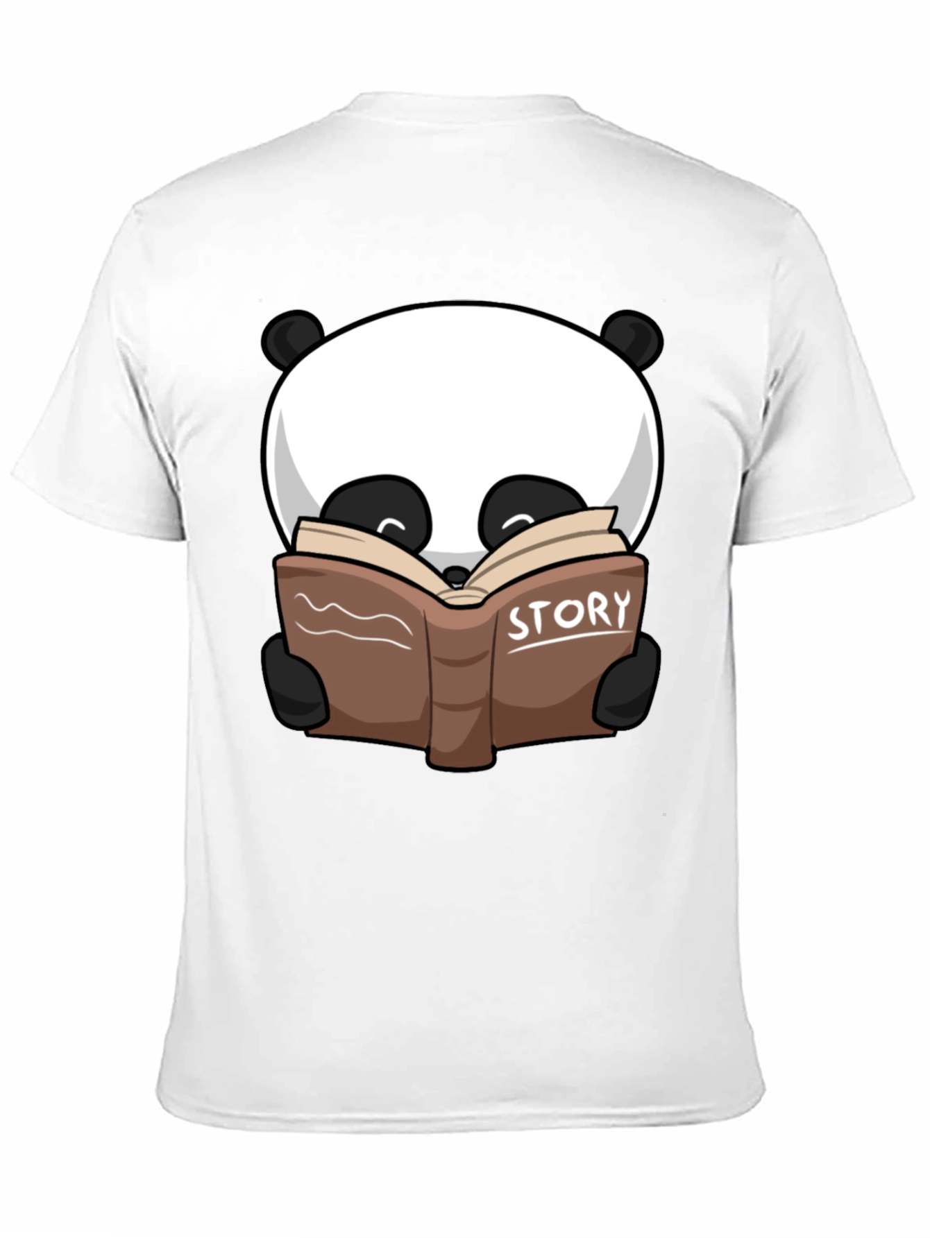 Black Panda Story Book T-Shirt view 11