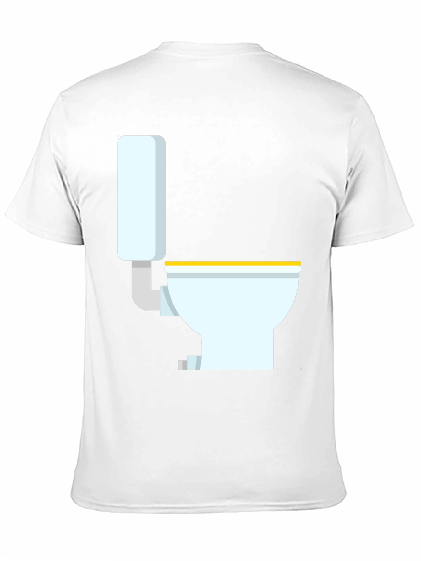 Black Novelty Toilet Graphic T-Shirt - Black view 11