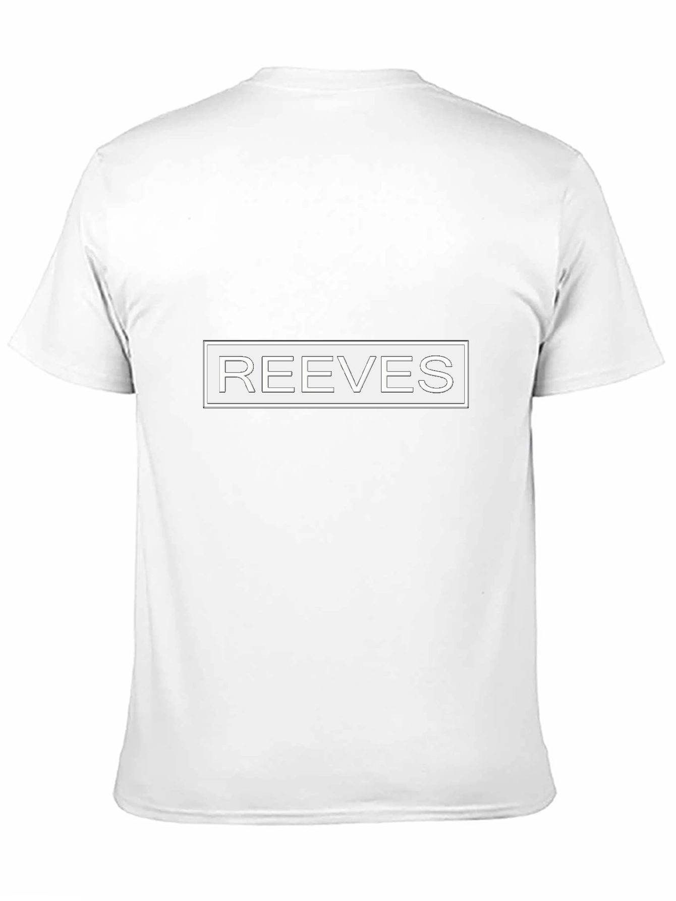 Black REEVES Text Graphic Black T-Shirt - Modern Style view 11