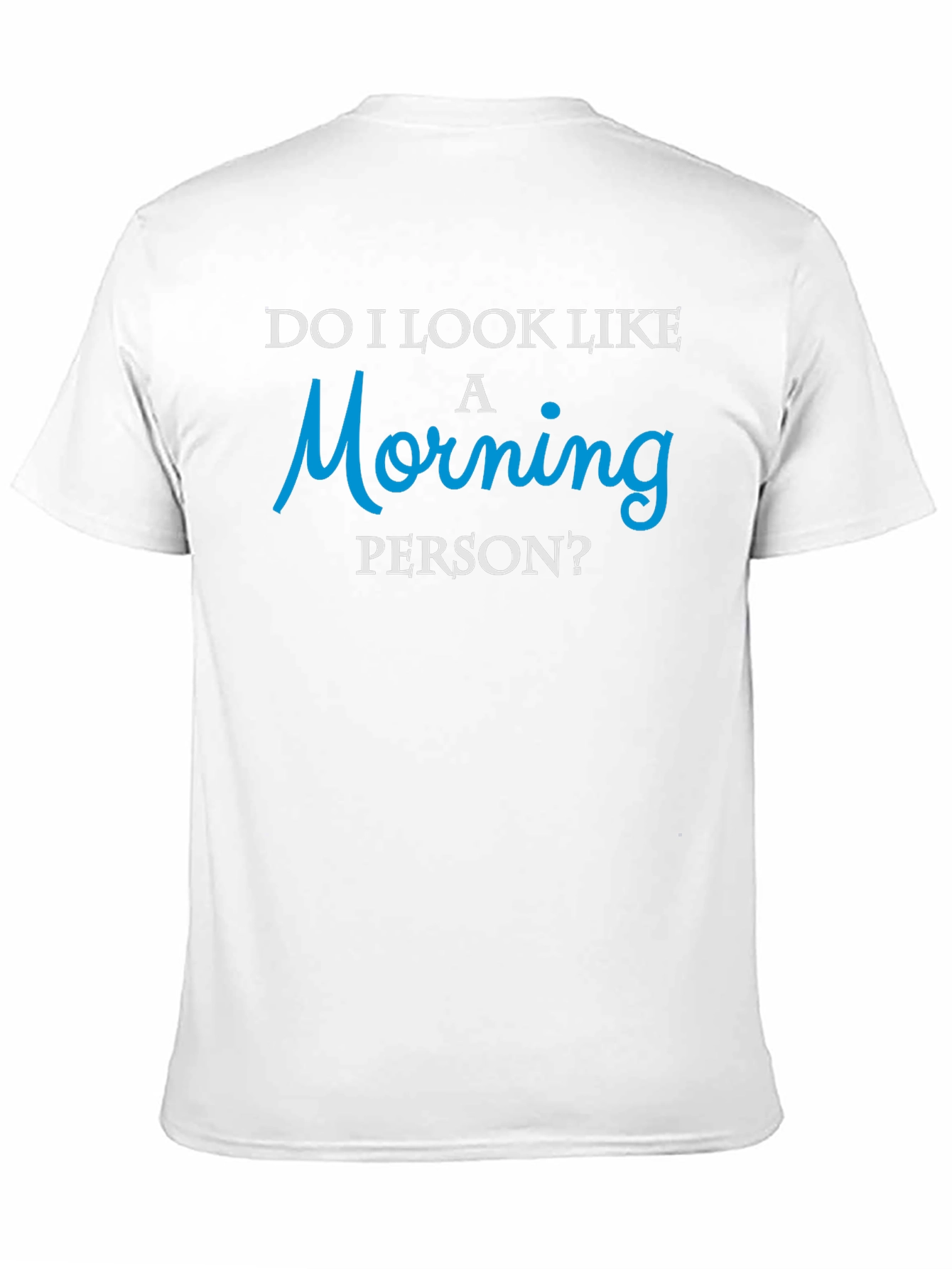 Black Funny "Morning Person?" Graphic Tee view 11