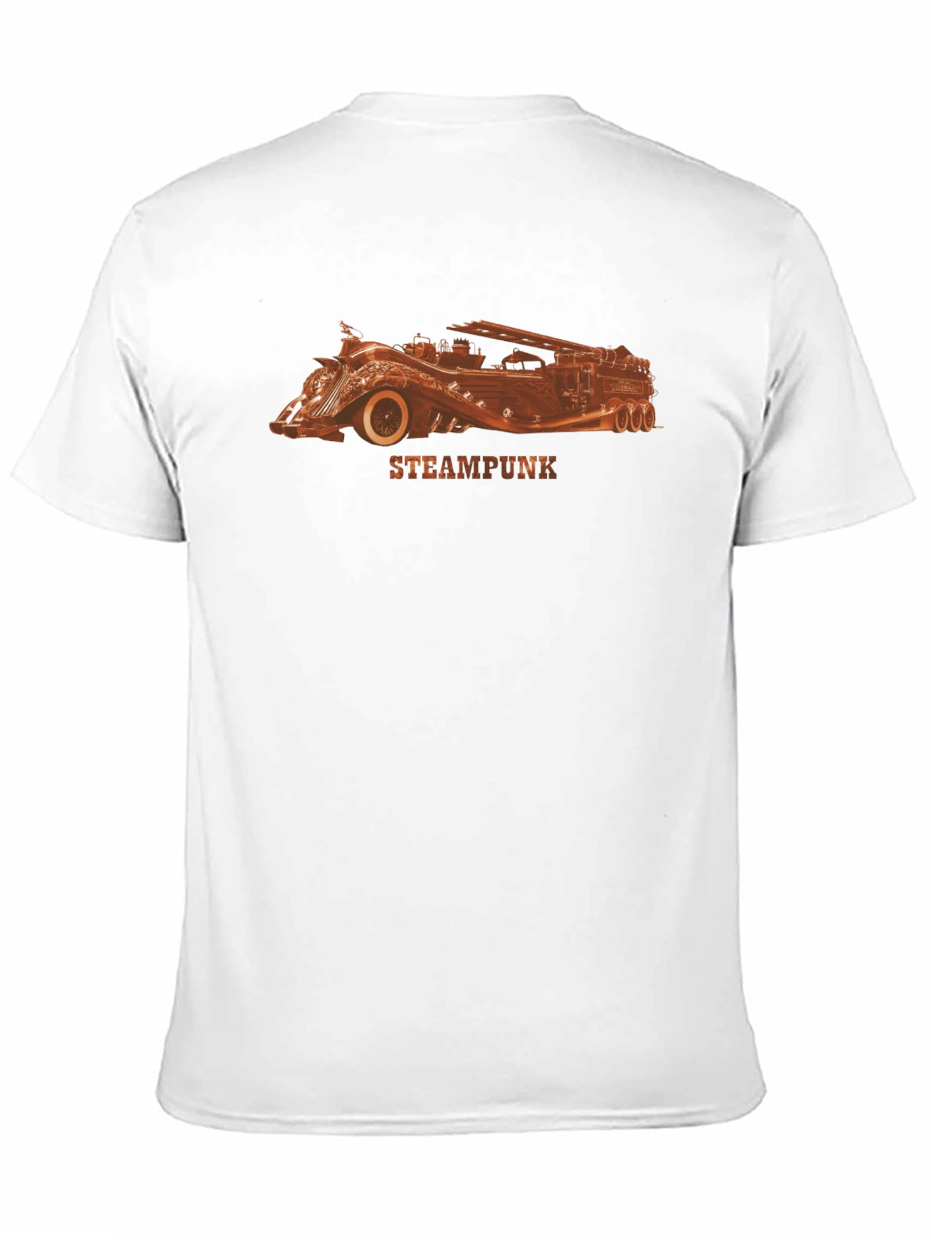 Black Steampunk Car Graphic T-Shirt view 11