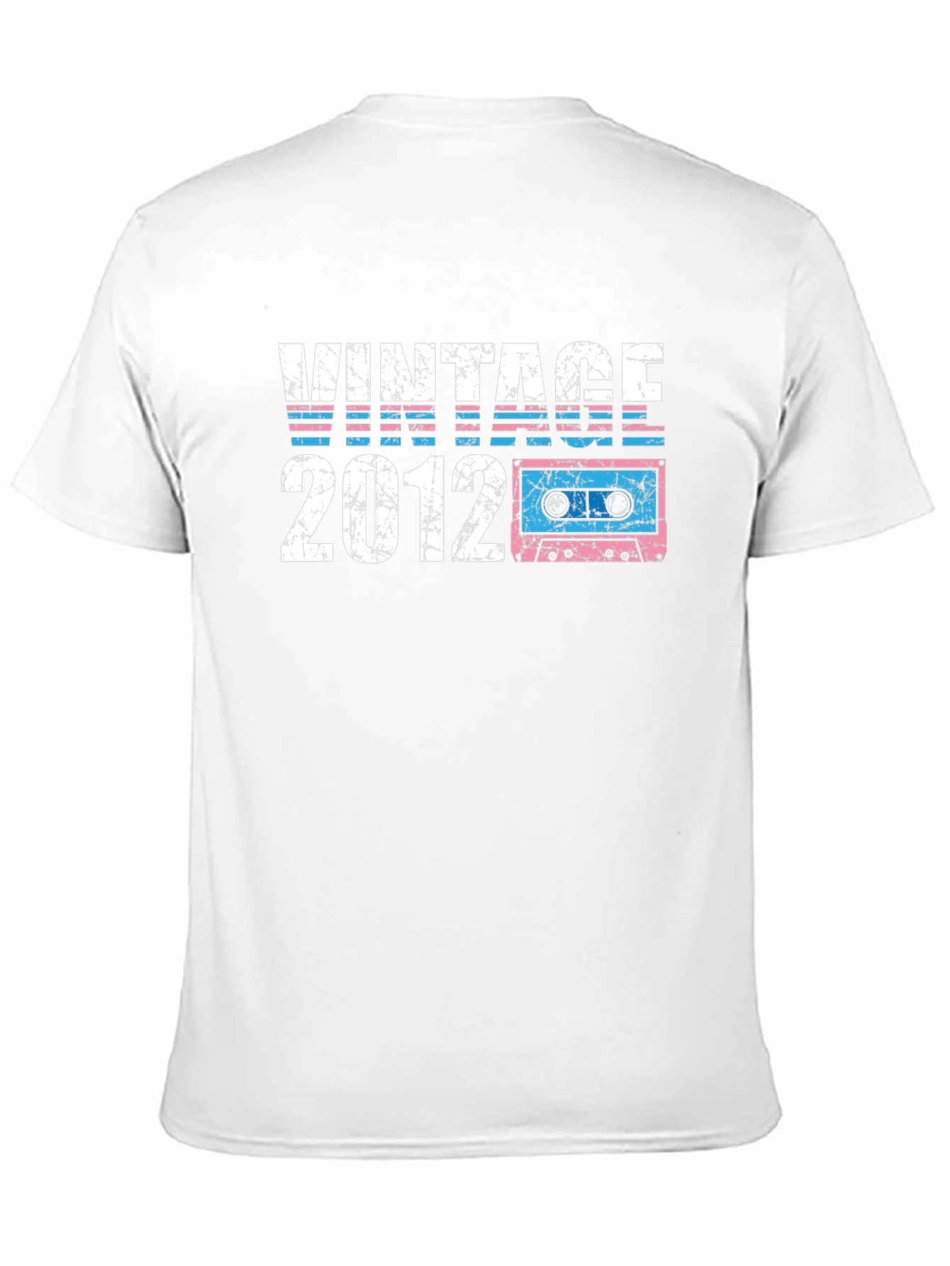 Black Vintage 2012 Cassette Tape T-Shirt view 11