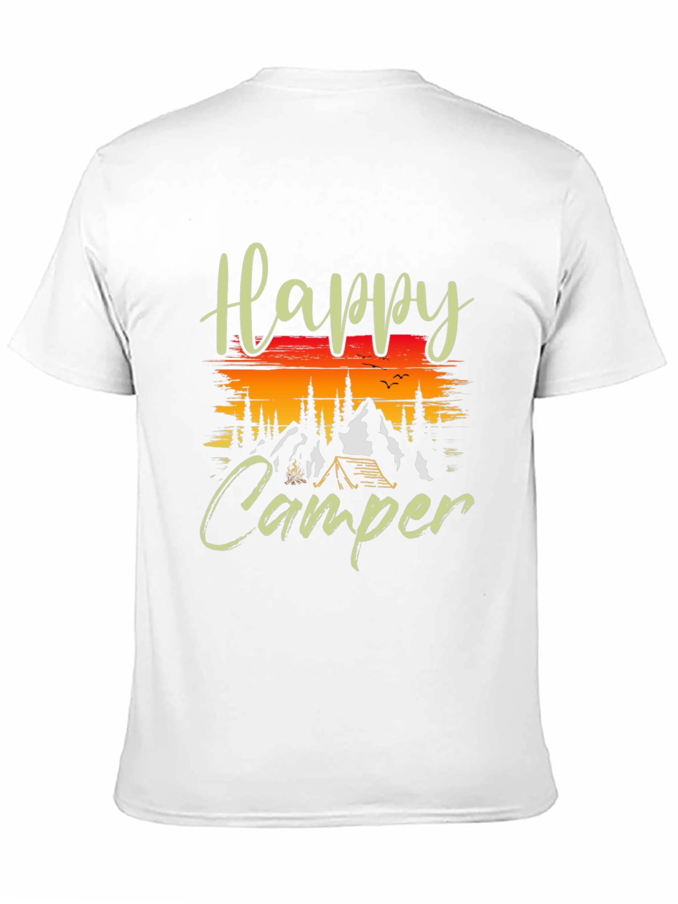 Black Happy Camper Graphic T-Shirt view 11