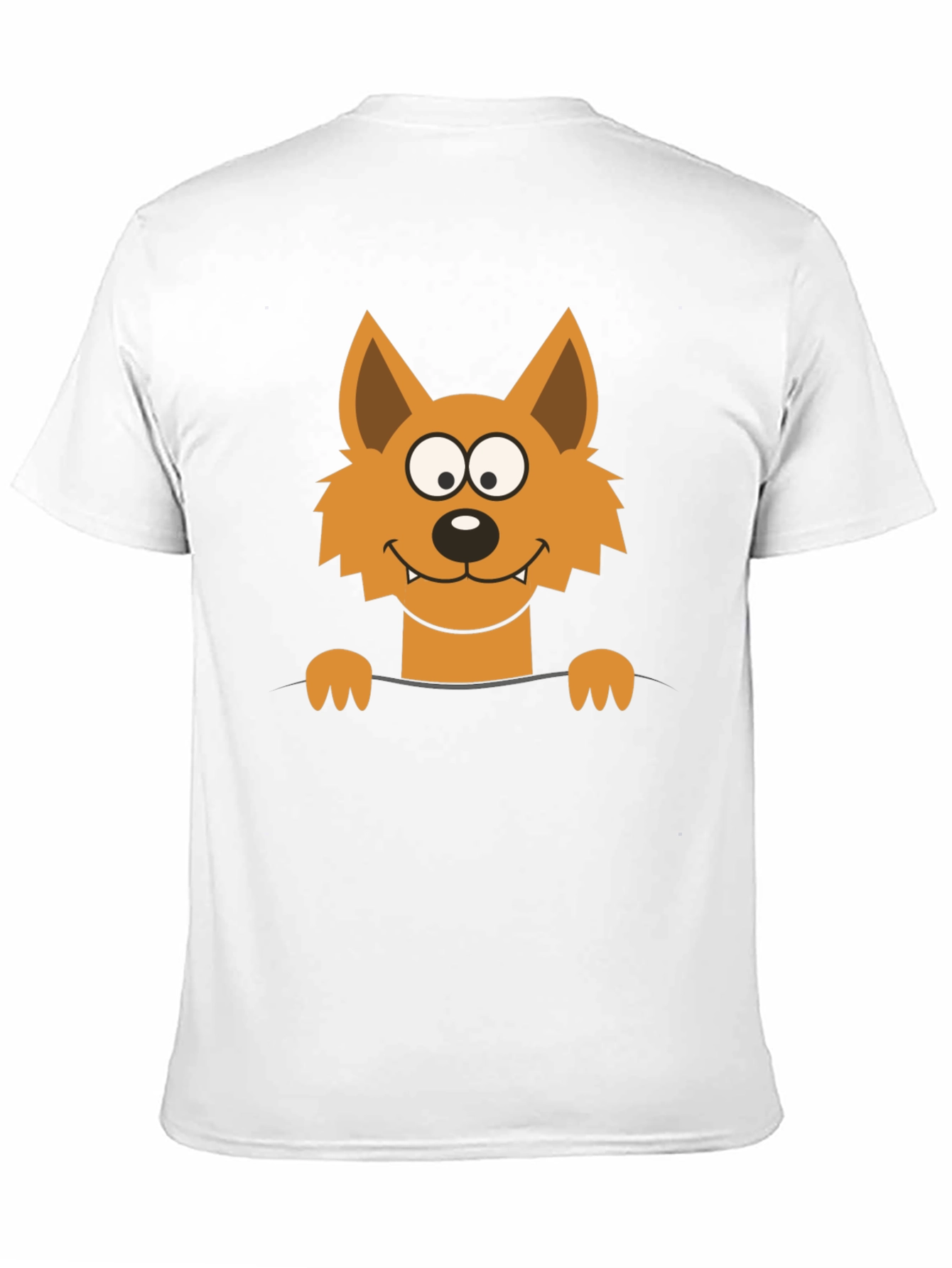 Black Cartoon Fox Graphic Black T-Shirt view 11
