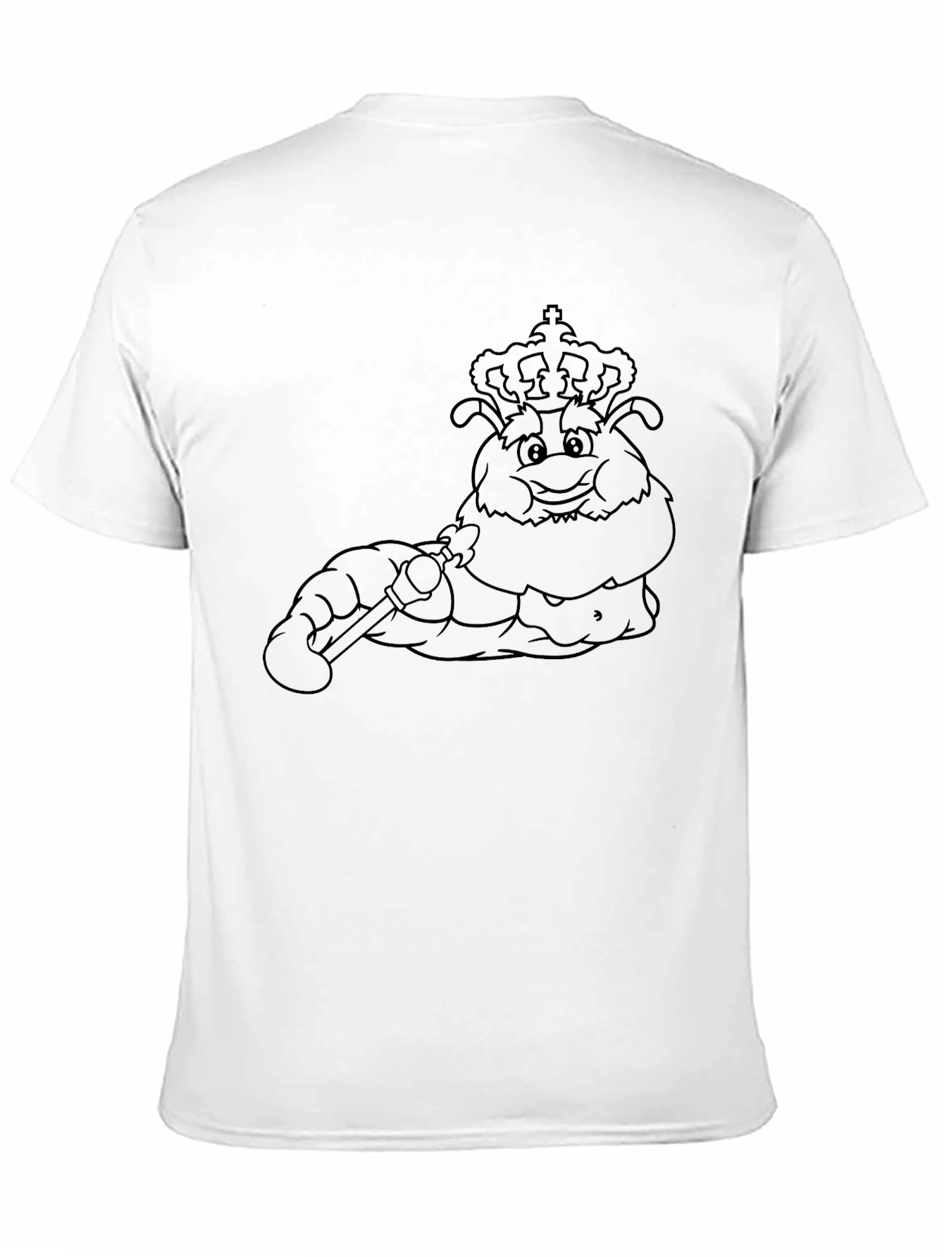 Black Cartoon Crowned Grub Tee view 11