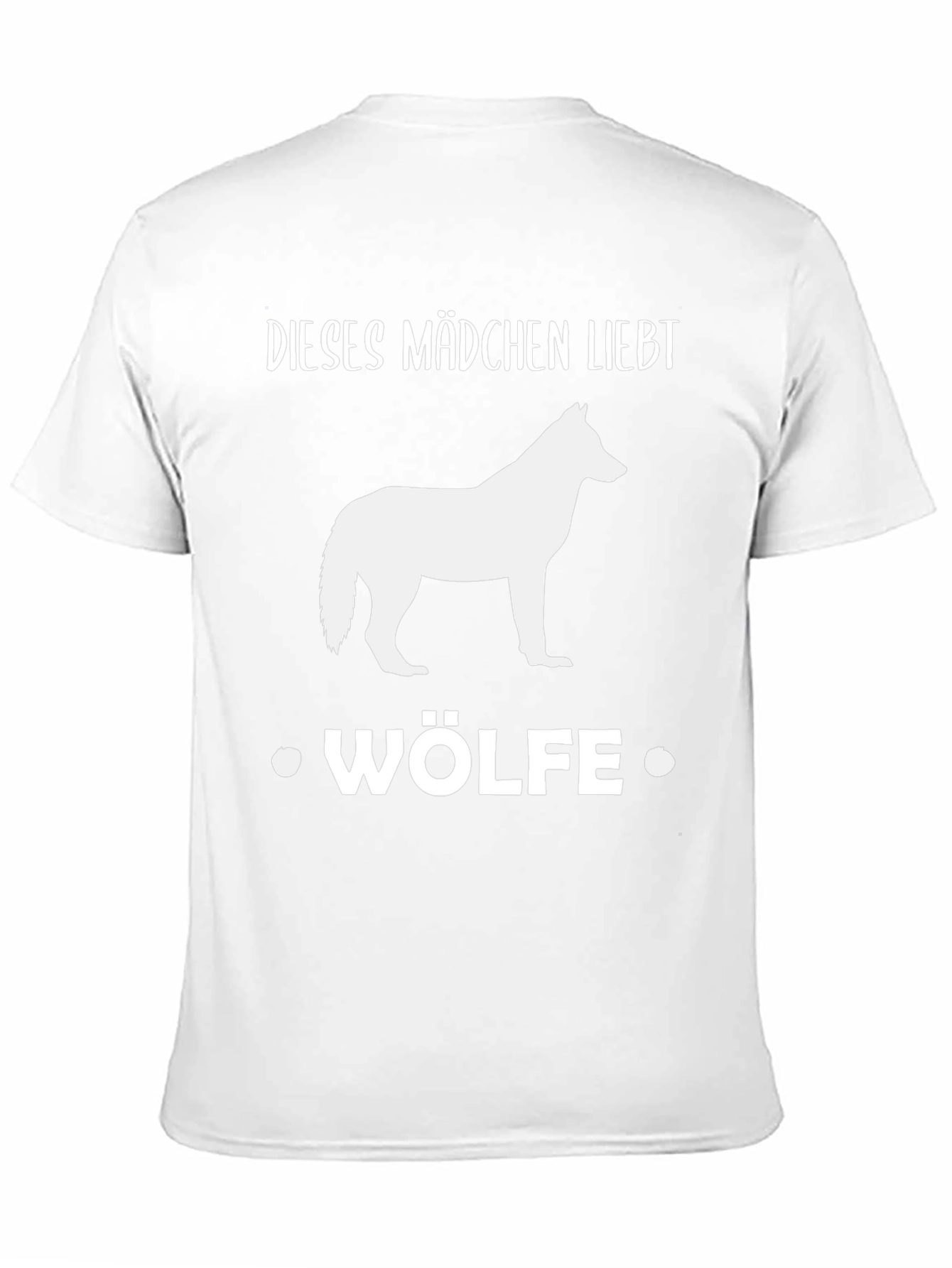 Black Wolf Lover Tee: Dieses Mädchen Liebt Wölfe Shirt view 11